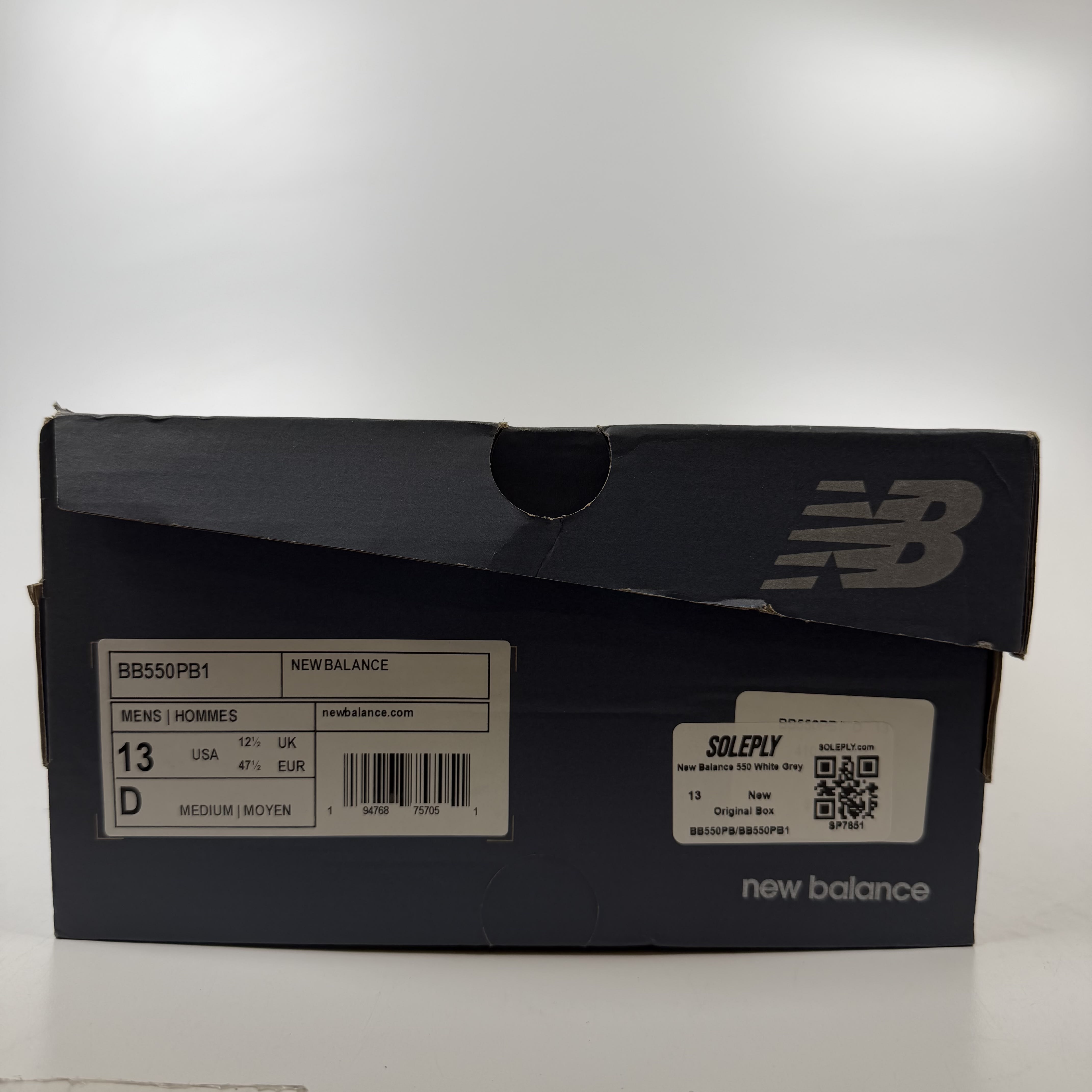 SP7851 New Balance 550 White Grey