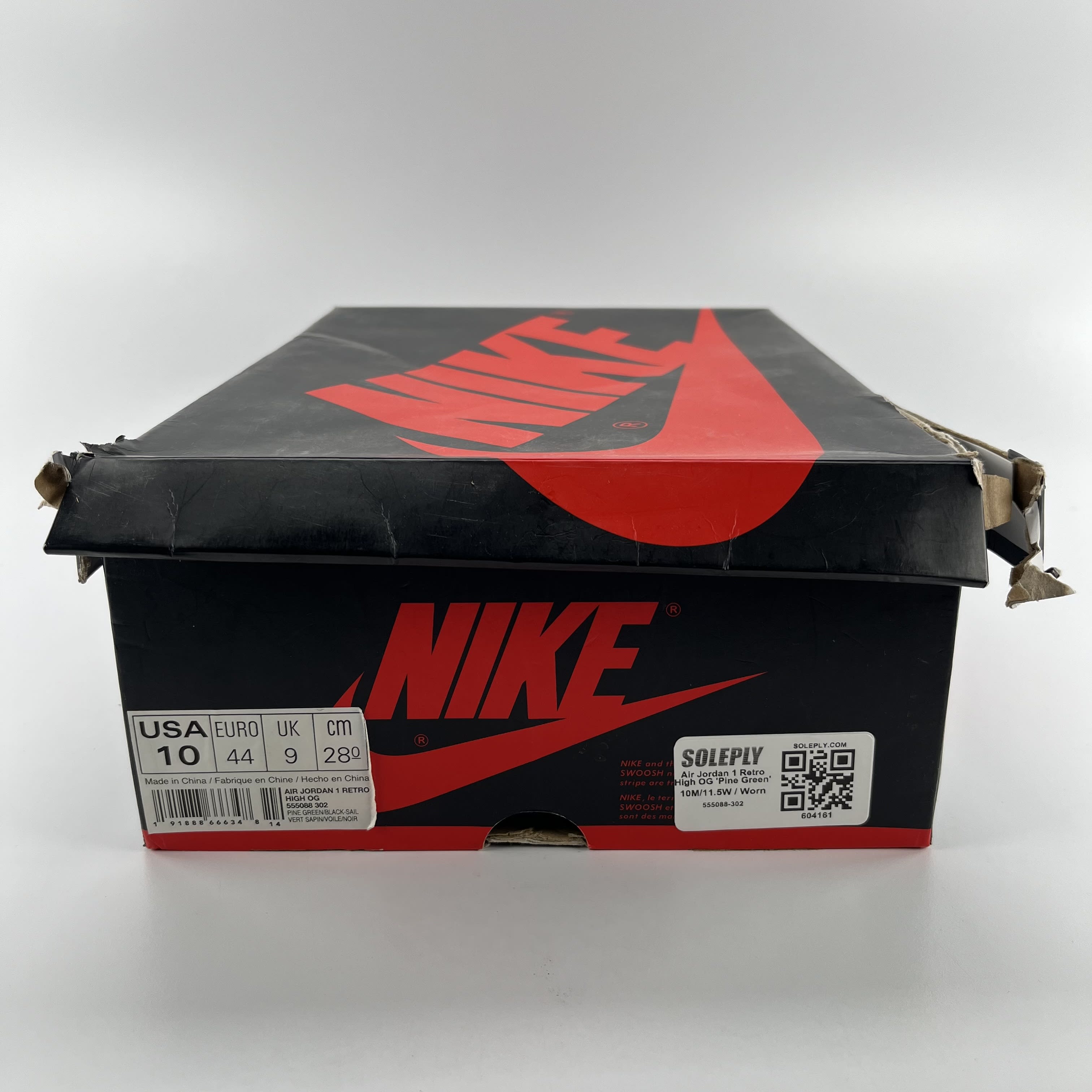 604161 Air Jordan 1 Retro High OG 'Pine Green'