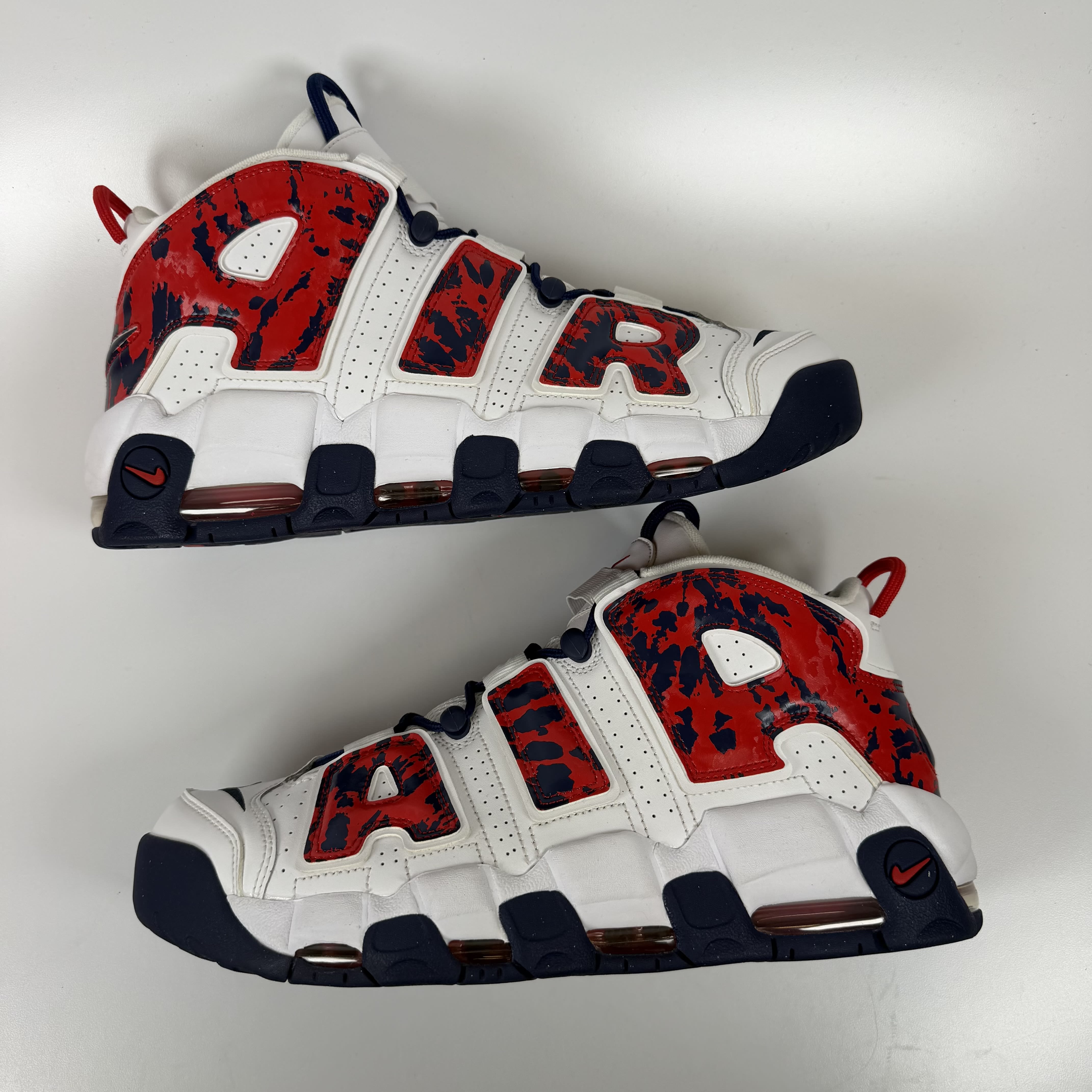 SP7958 Nike Air More Uptempo Red Navy Camo