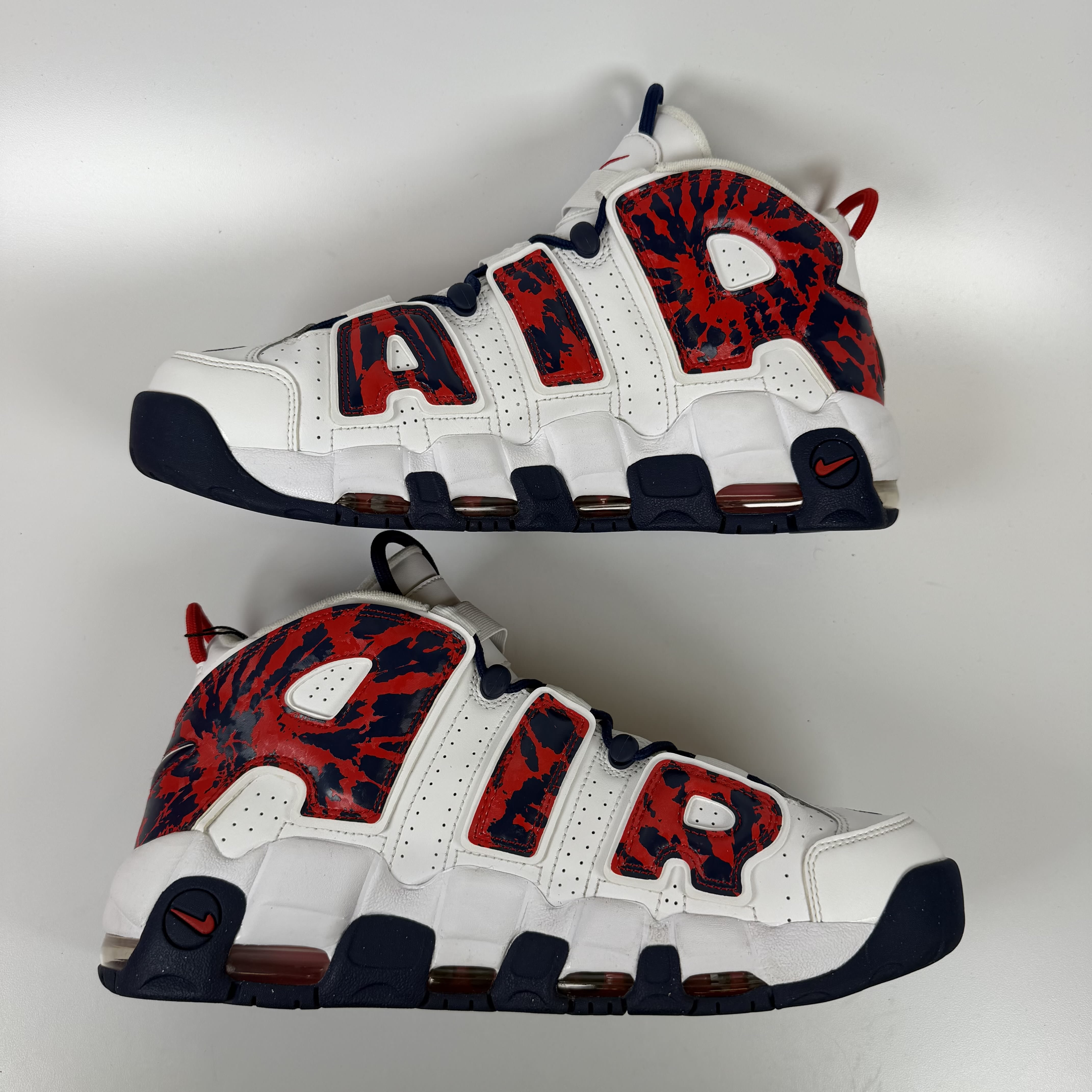 SP7958 Nike Air More Uptempo Red Navy Camo