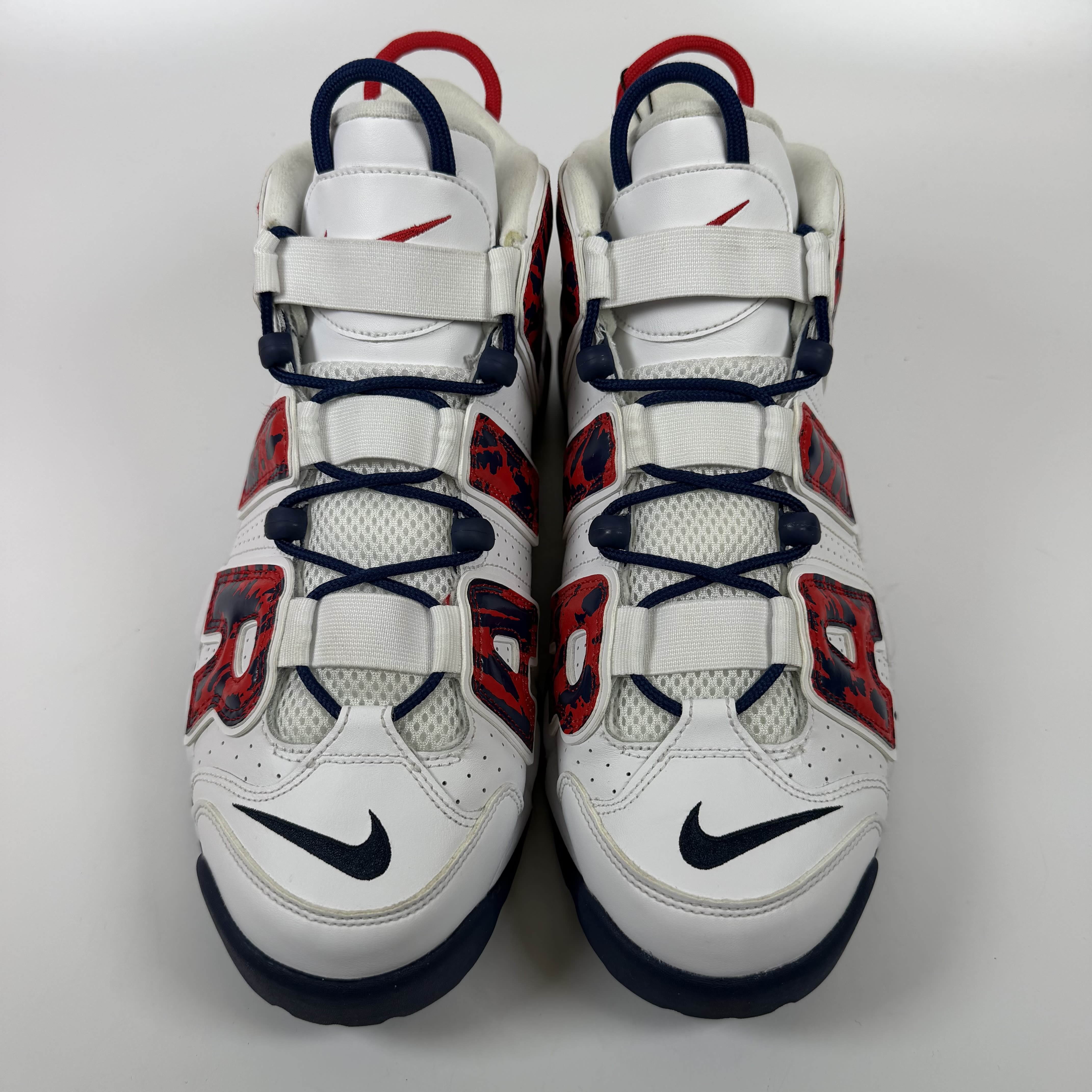 SP7958 Nike Air More Uptempo Red Navy Camo