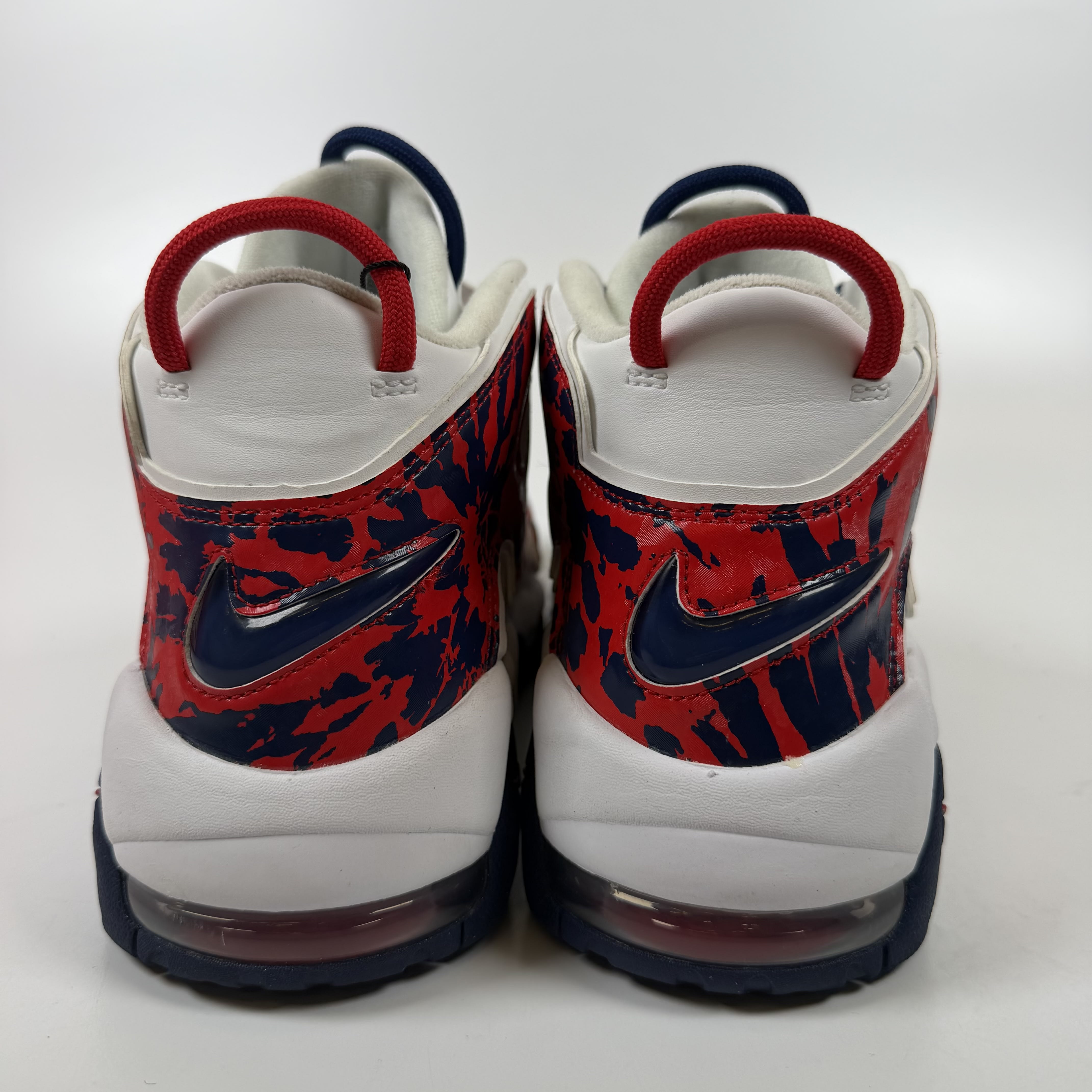 SP7958 Nike Air More Uptempo Red Navy Camo