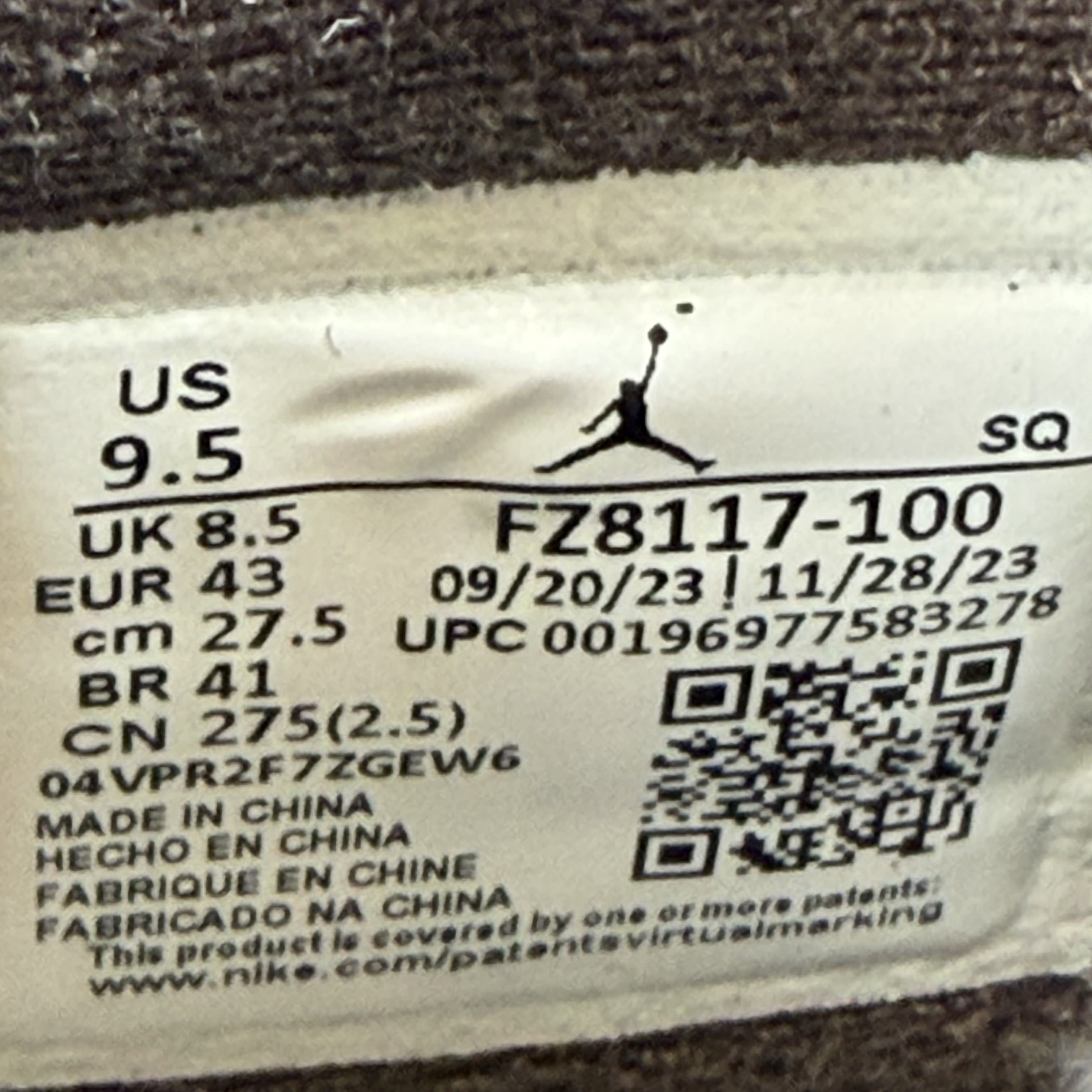 SP4893 Jordan Jumpman Jack TR Travis Scott Sail
