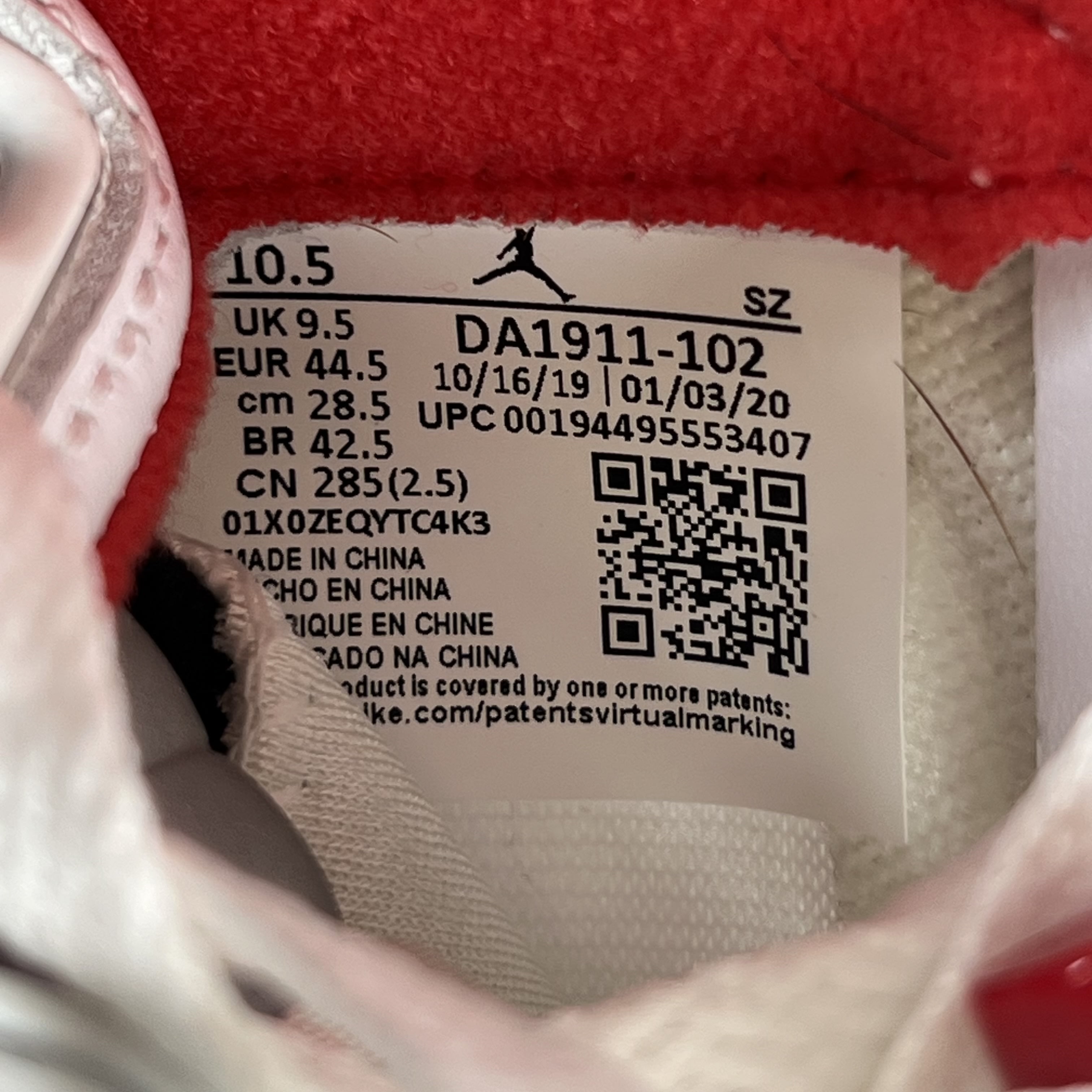 SP6806 Jordan 5 Retro Fire Red Silver Tongue (2020)