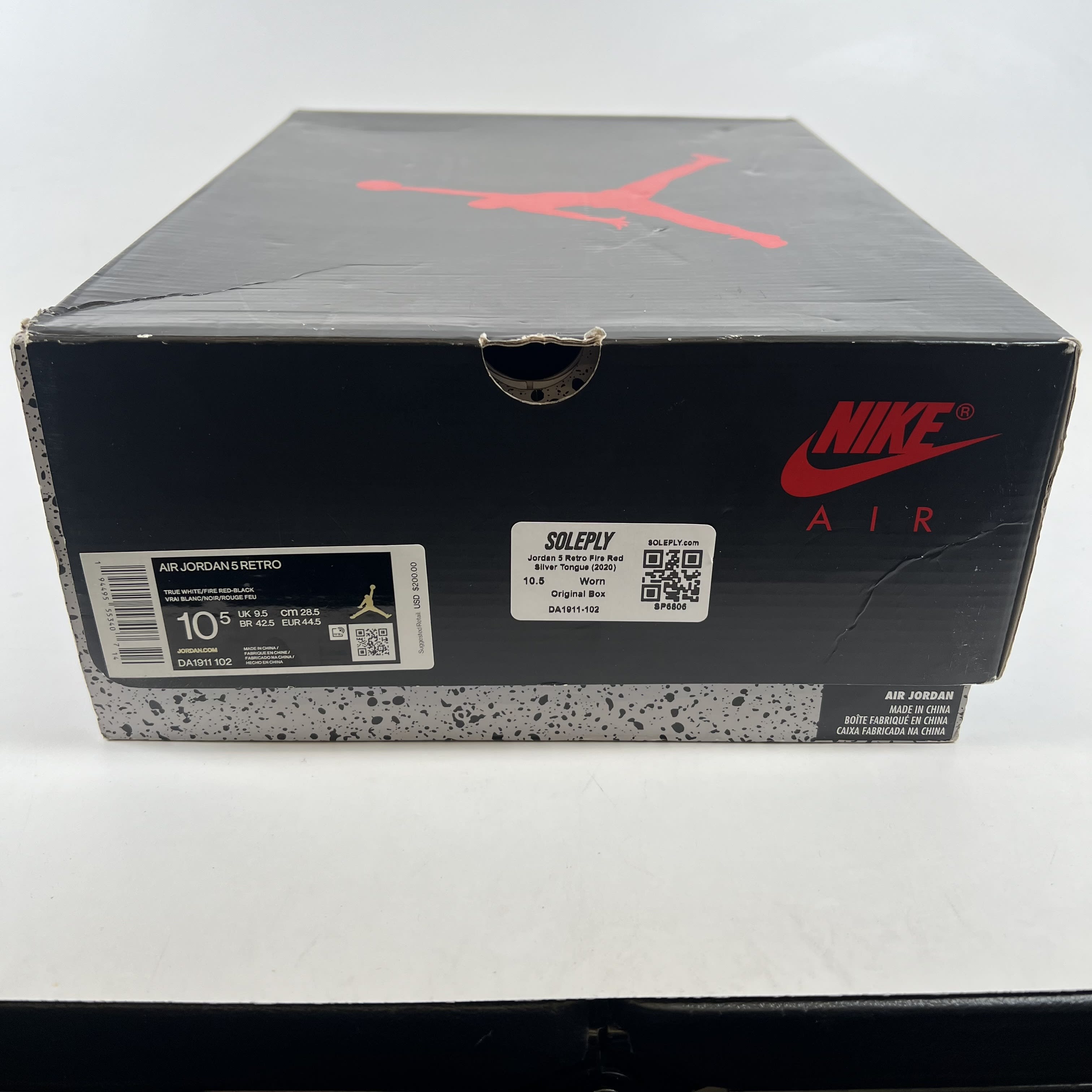 SP6806 Jordan 5 Retro Fire Red Silver Tongue (2020)