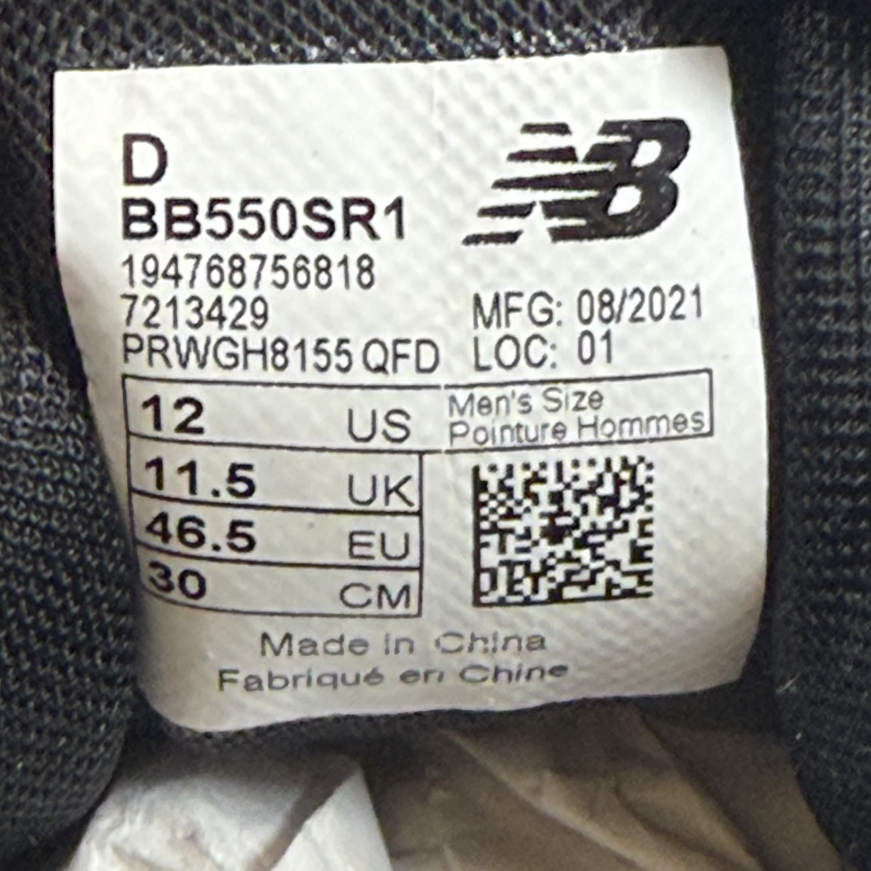SP7881 New Balance 550 Shadow