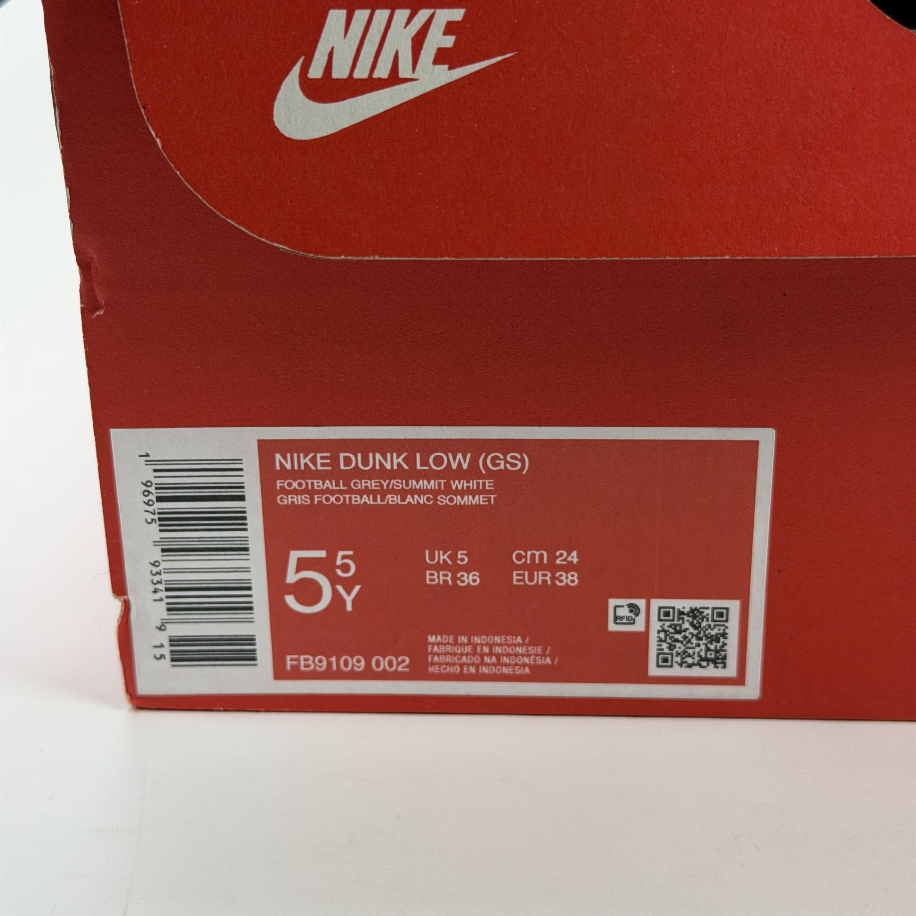 SP4769 Nike Dunk Low Football Grey Midnight Navy (GS)