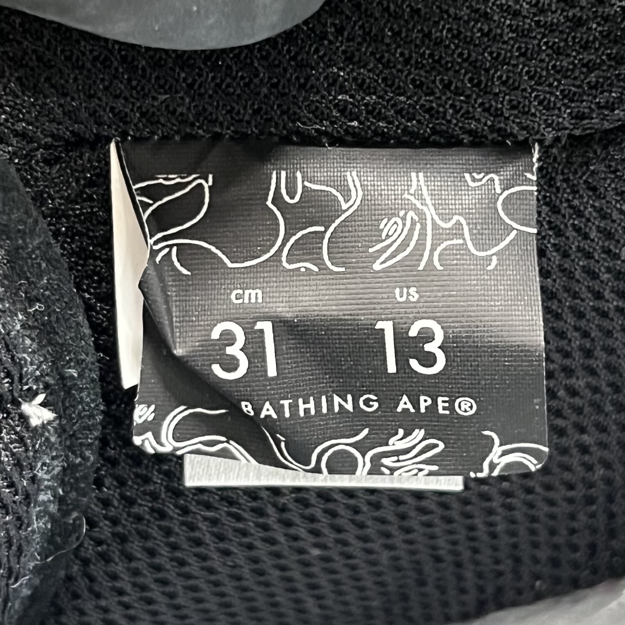 331142 A Bathing Ape Sk8 Sta #5 Black