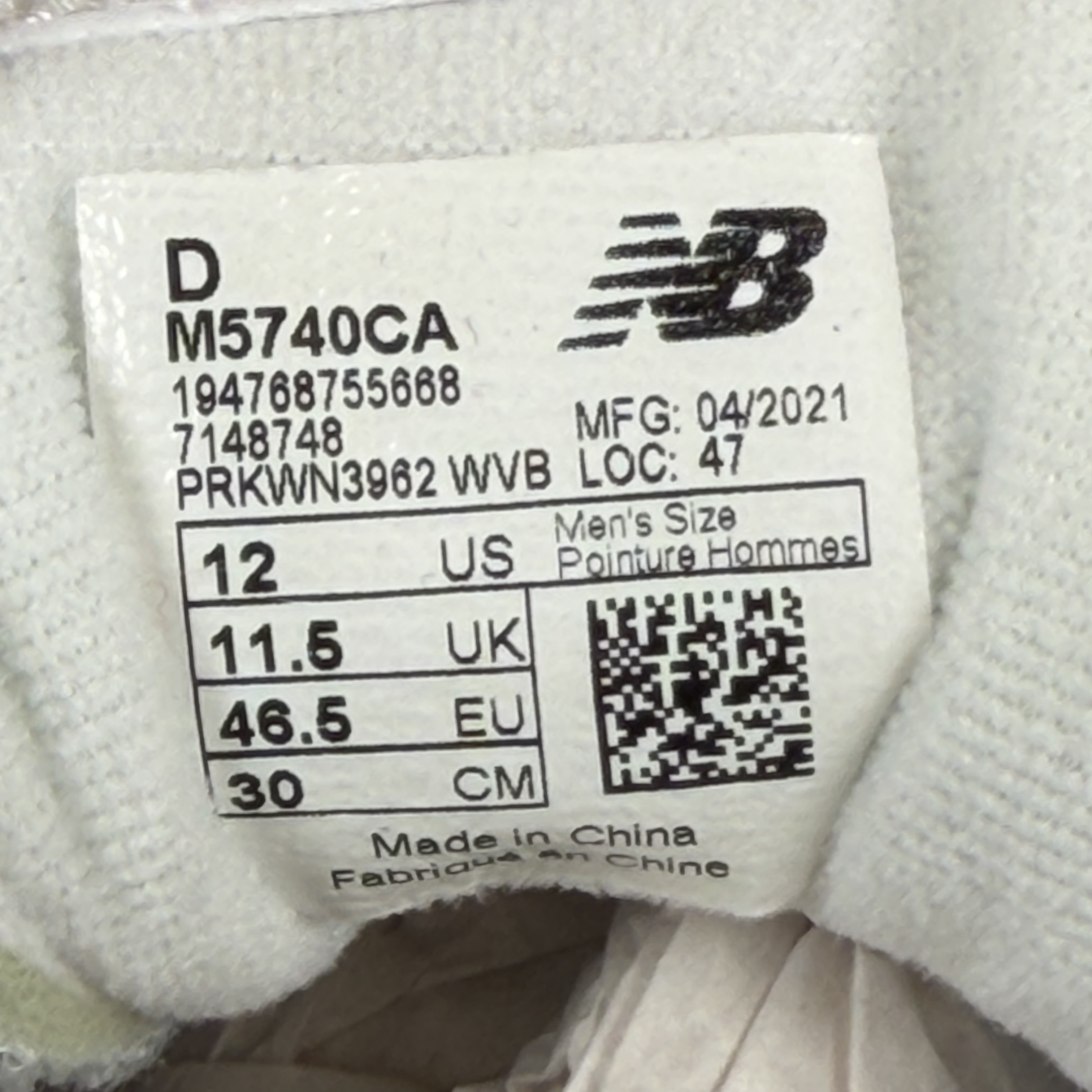 SP7860 New Balance 57/40 Rain Cloud