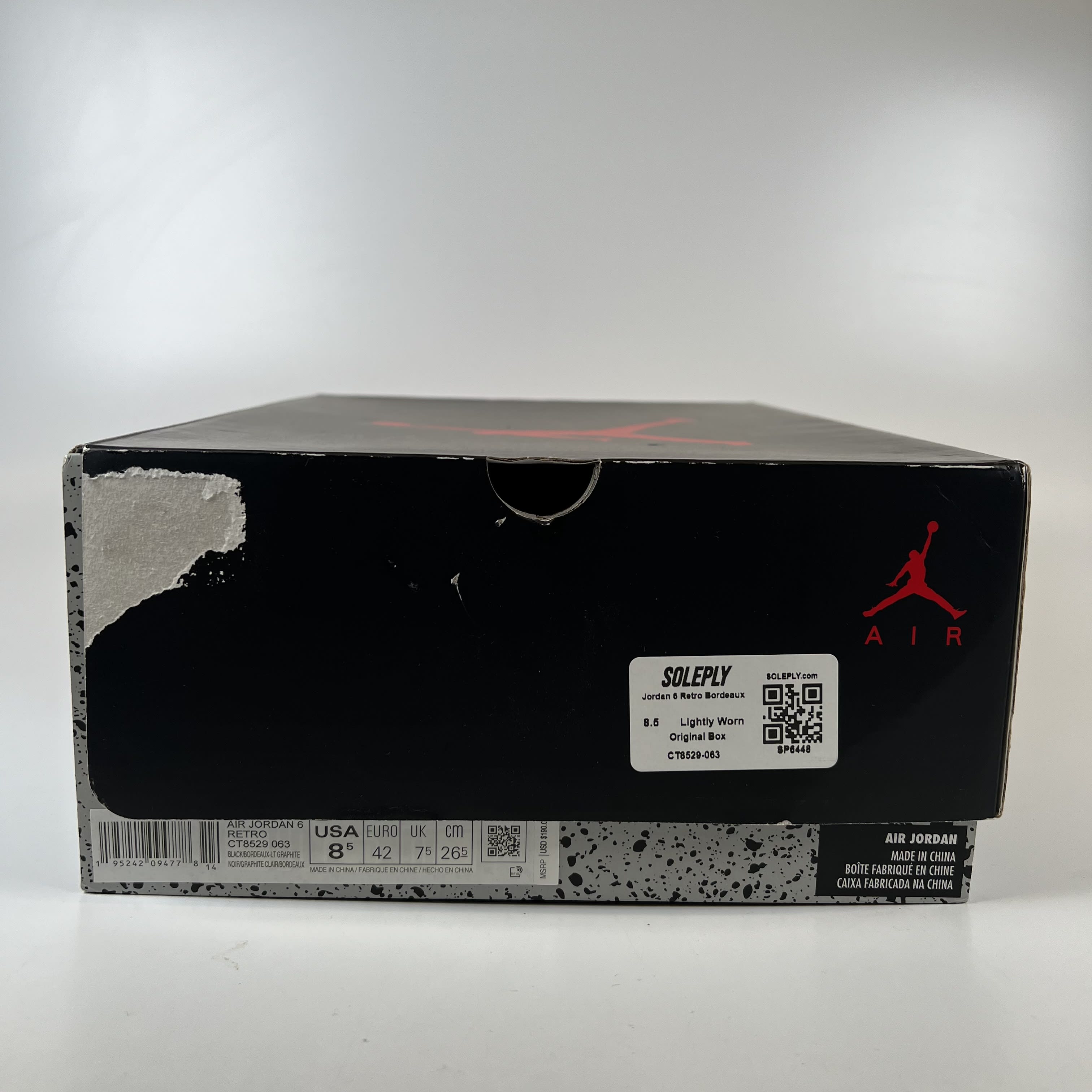 SP6448 Jordan 6 Retro Bordeaux