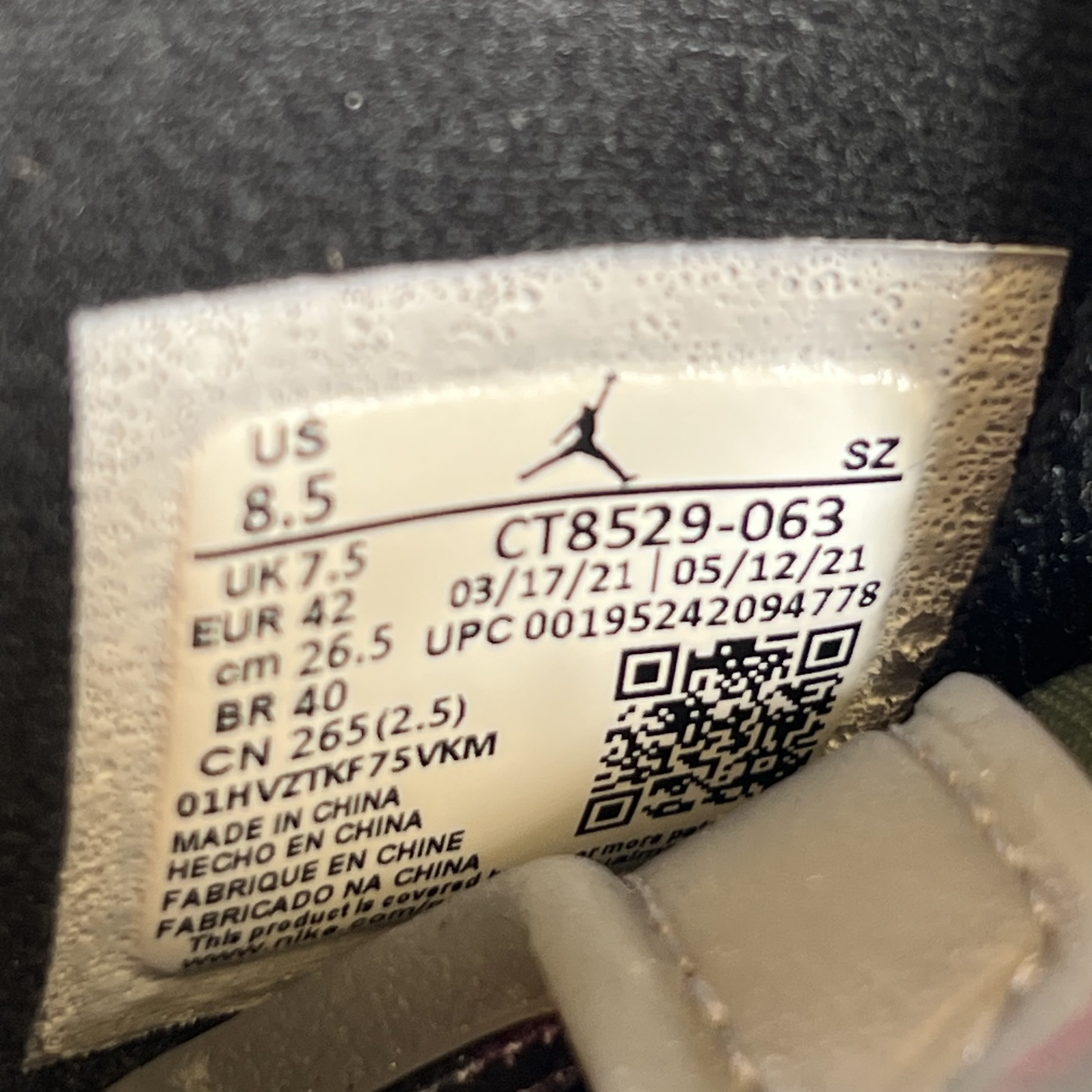 SP6448 Jordan 6 Retro Bordeaux