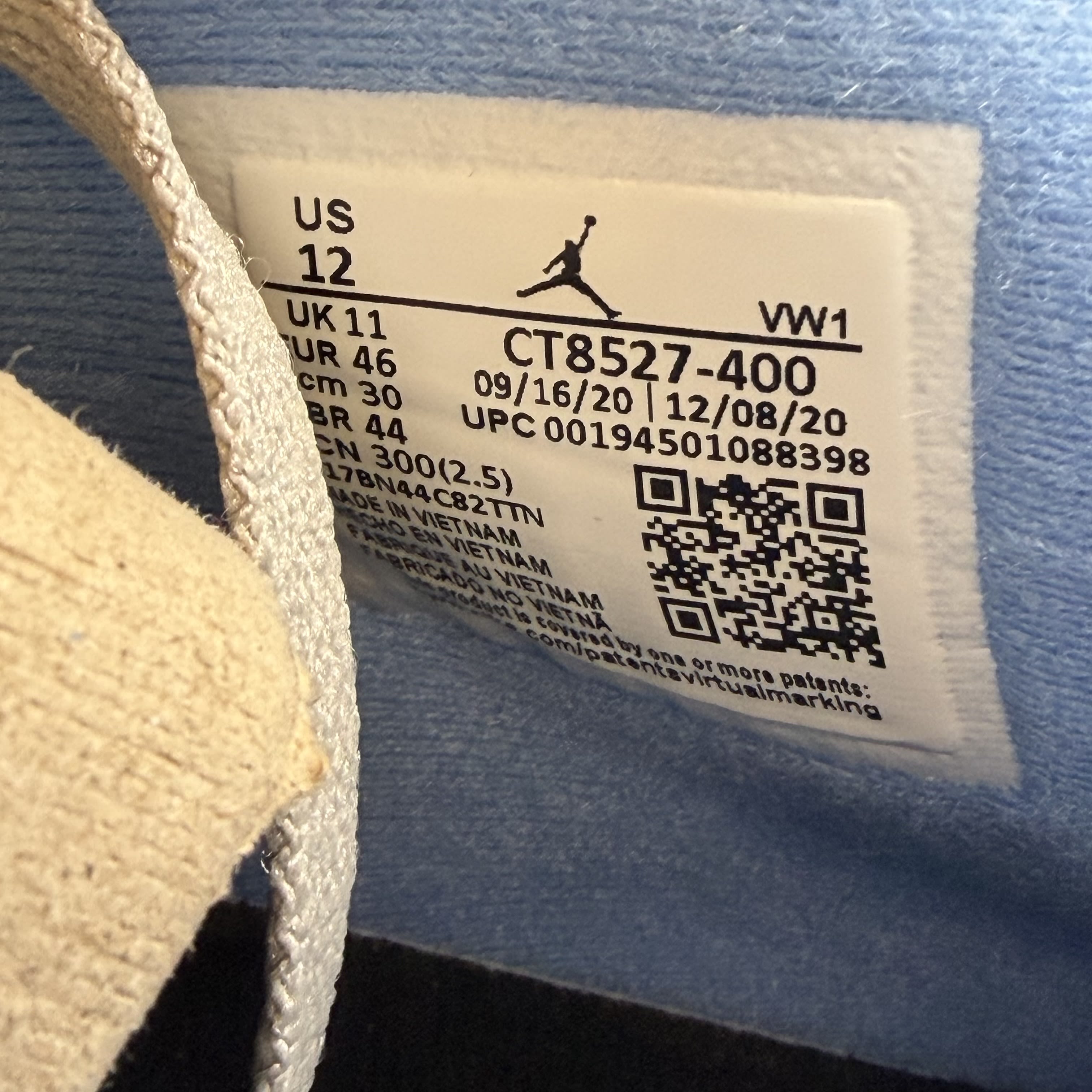 [SP7827] Jordan 4 Retro University Blue