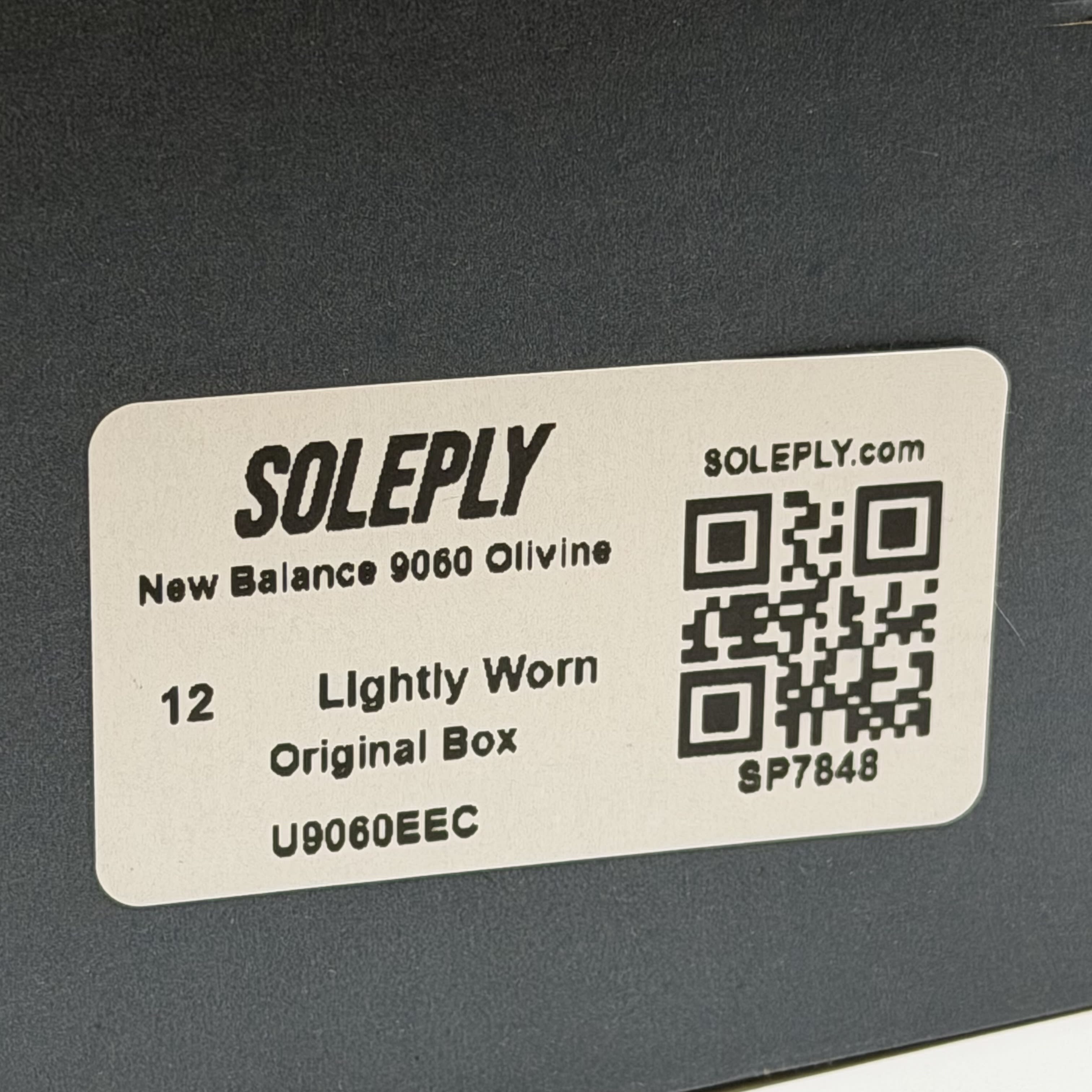 SP7848 New Balance 9060 Olivine