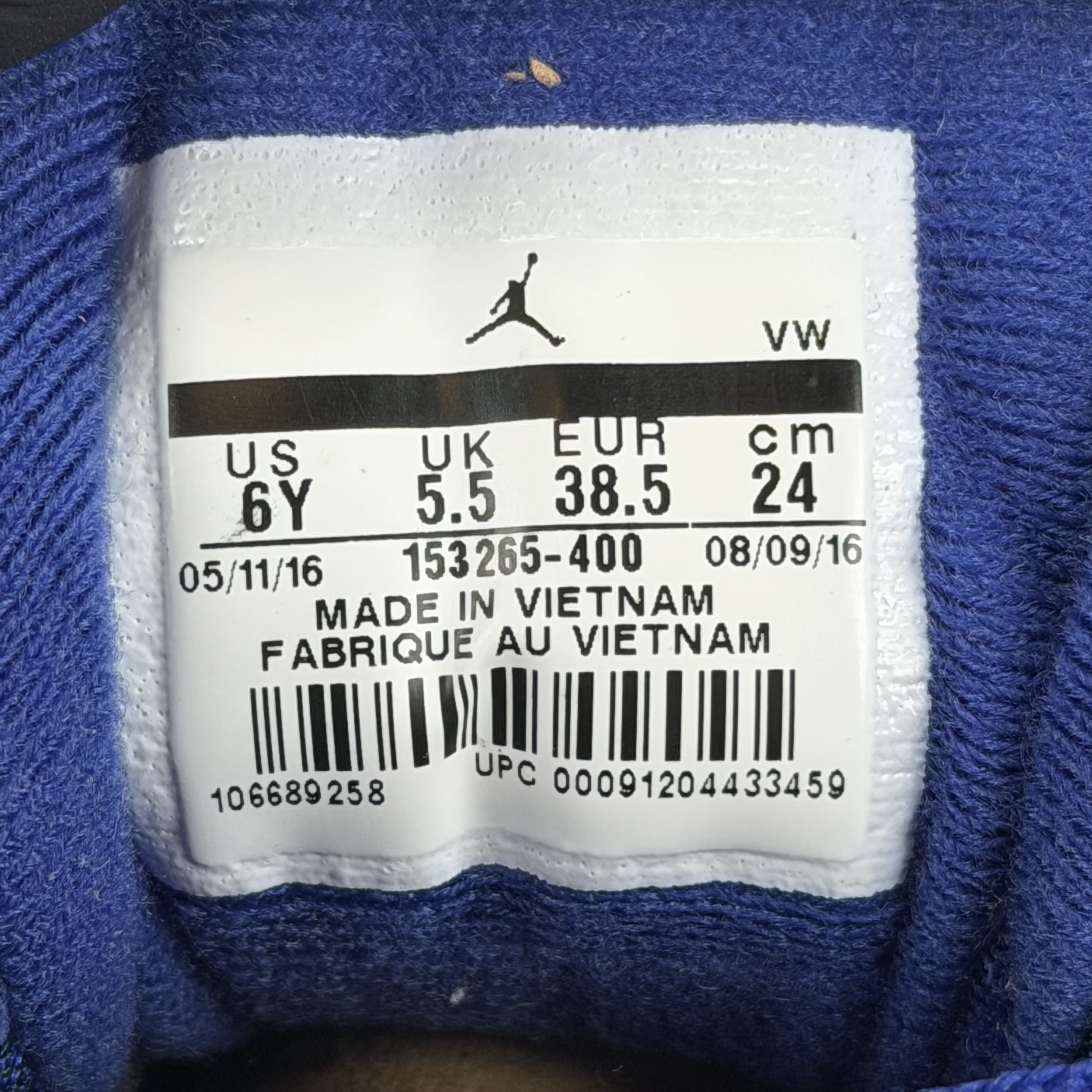 SP5490 Jordan 12 Retro Deep Royal Blue (GS)