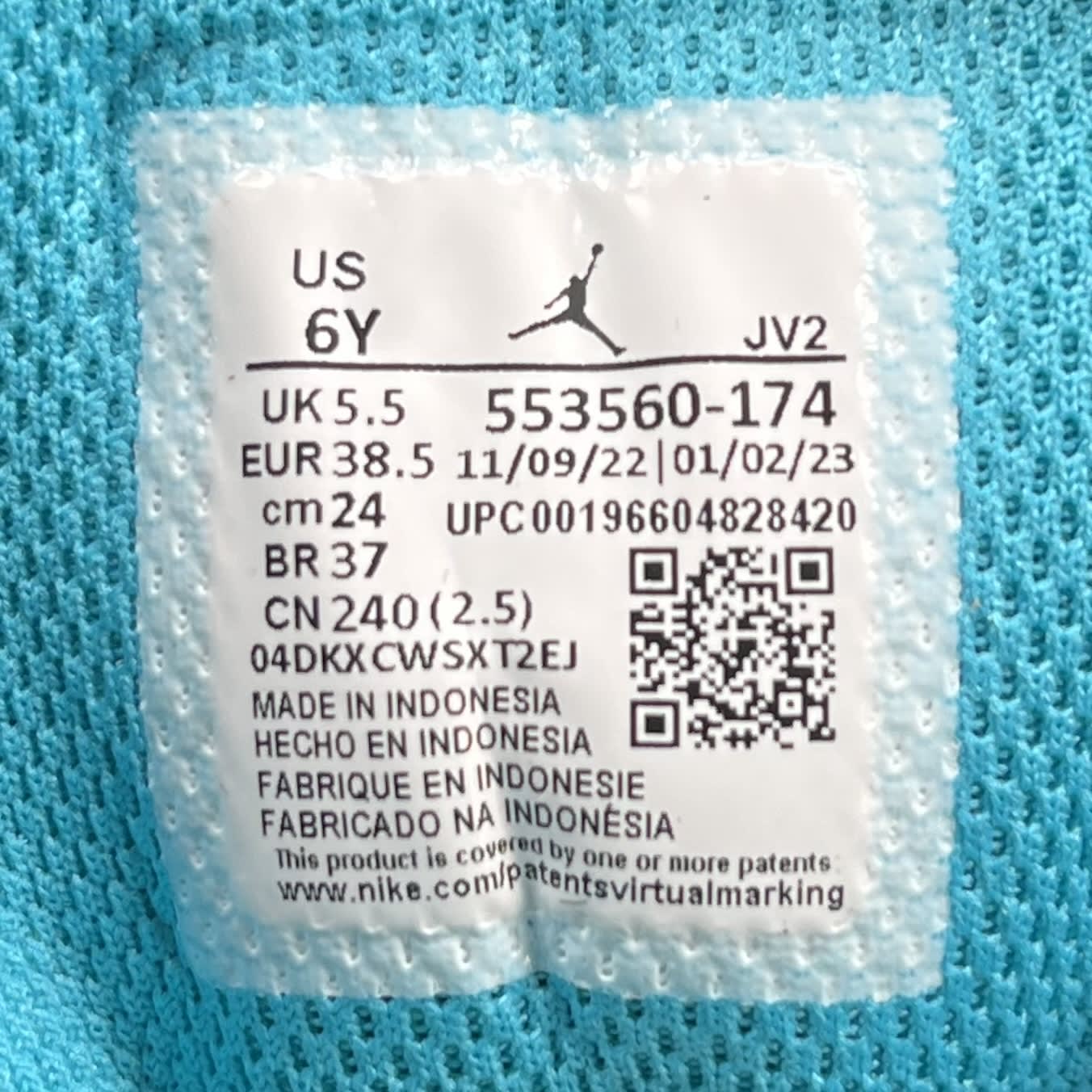 338503 Jordan 1 Low Aquatone (GS)