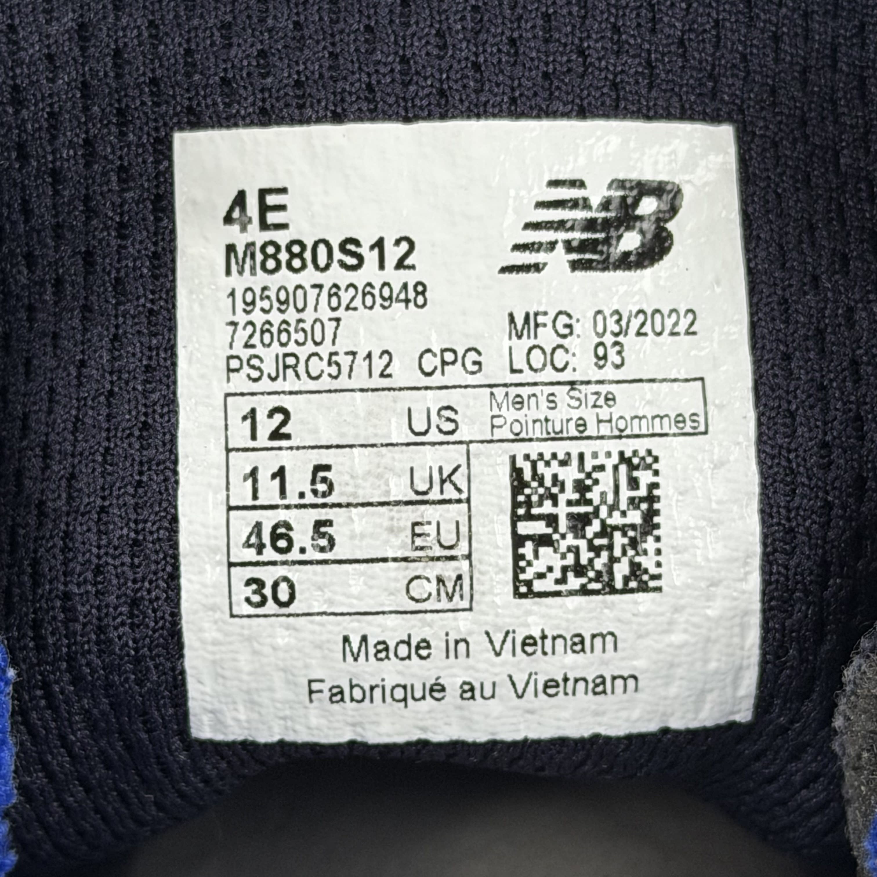 SP5600 New Balance Fresh Foam X 880v12 Serene Blue