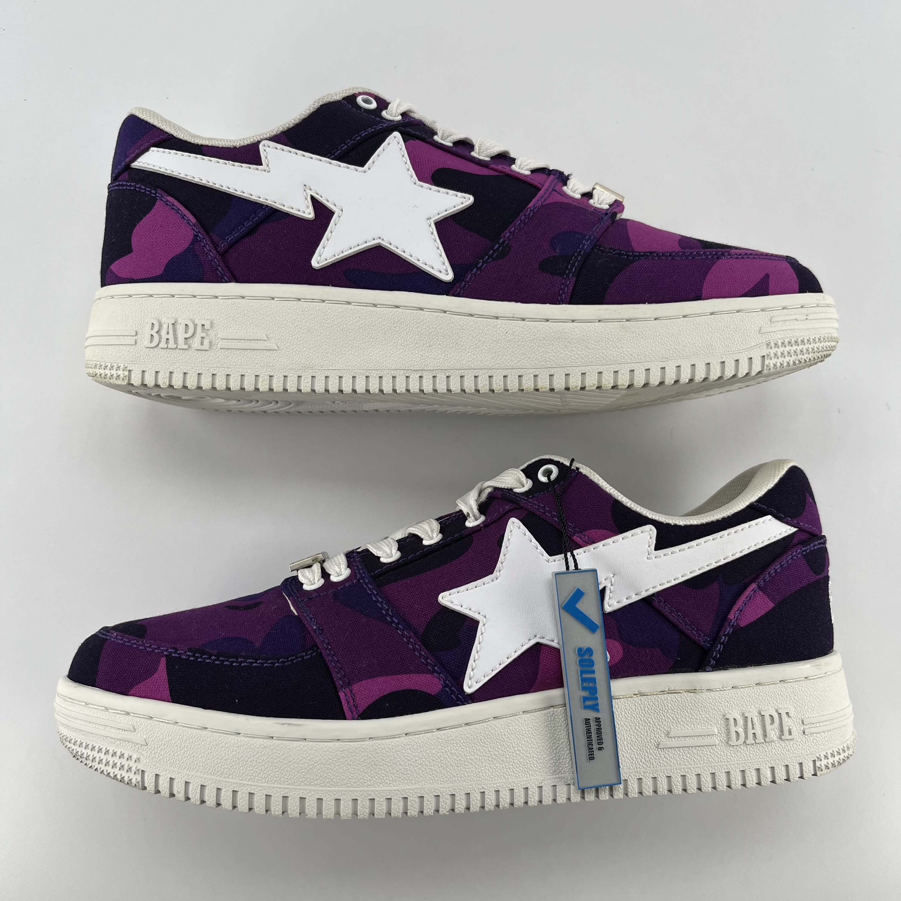 628846 A Bathing Ape Bape Sta Low Color Camo Purple