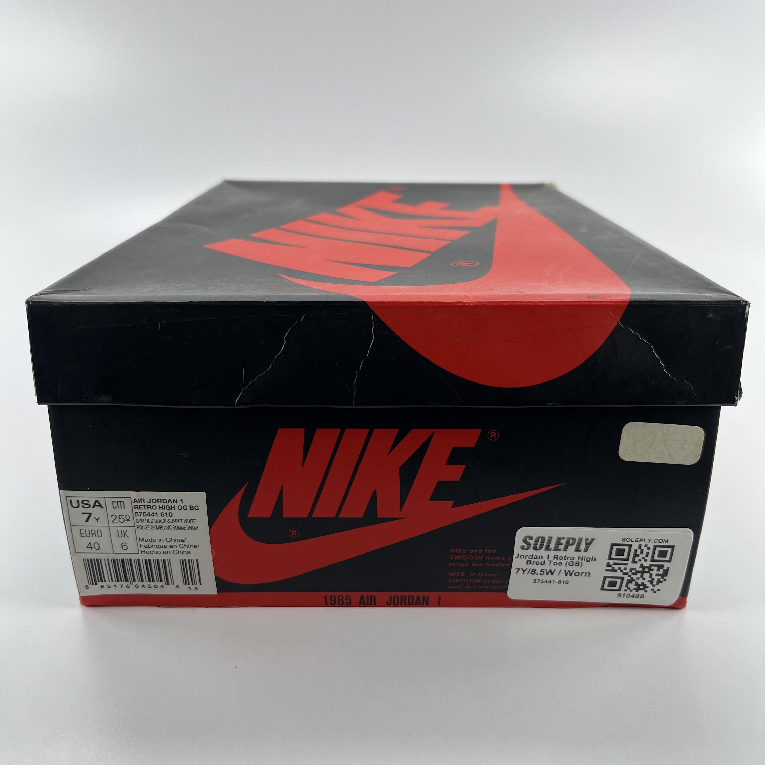 510486 Jordan 1 Retro High Bred Toe (GS)