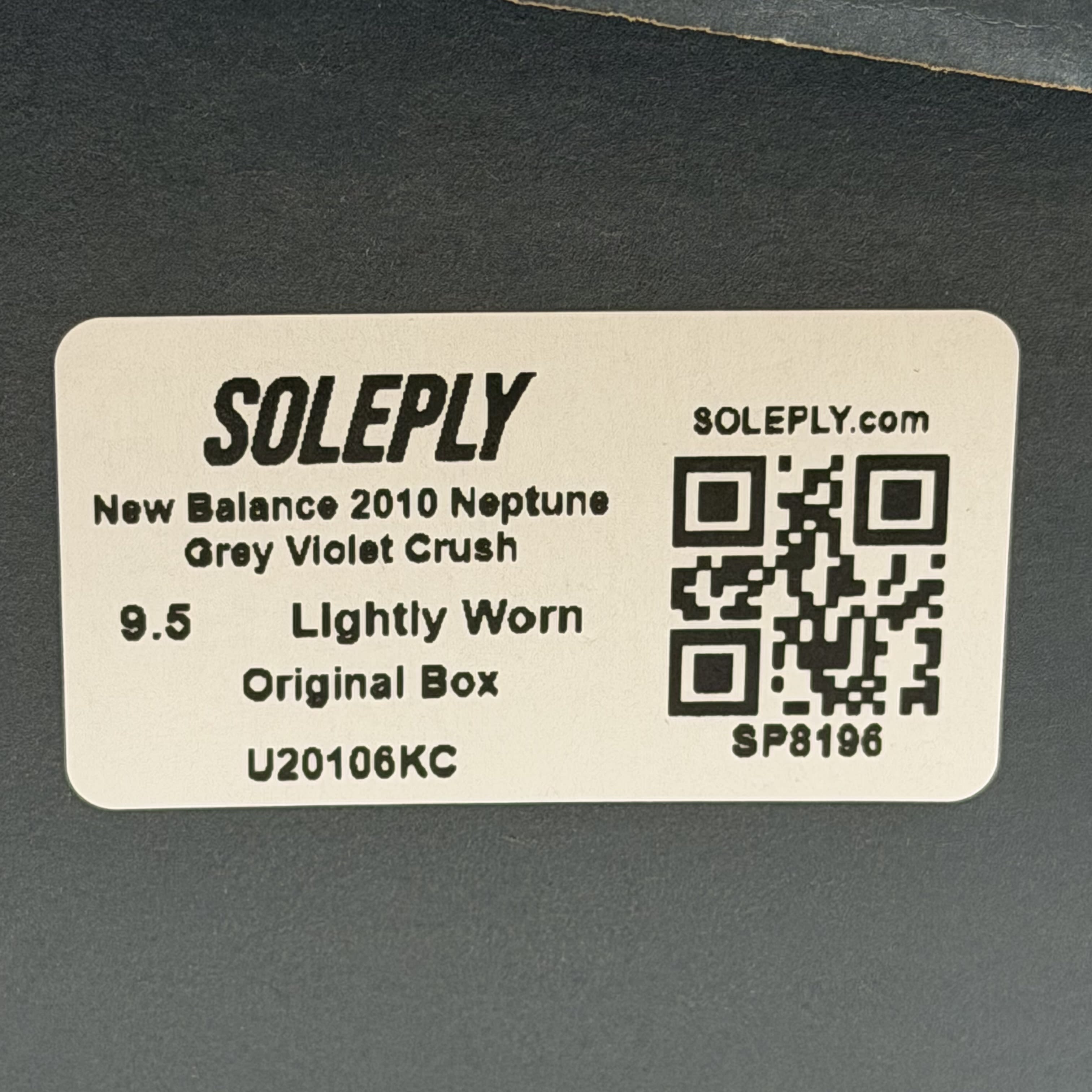 SP8196 New Balance 2010 Neptune Grey Violet Crush