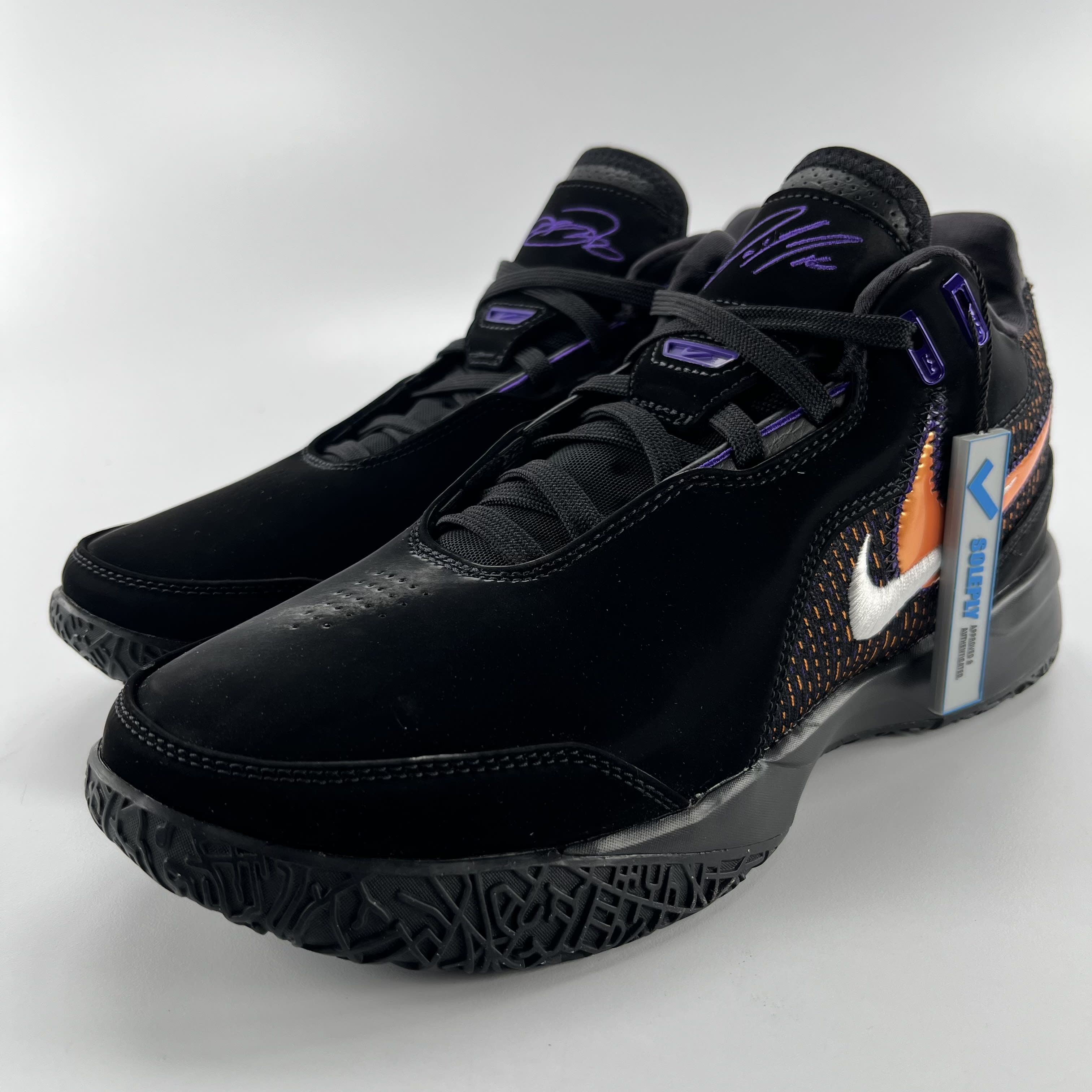 SP55 Nike Zoom LeBron NXXT Gen AMPD Black Field Purple Bright Mandarin