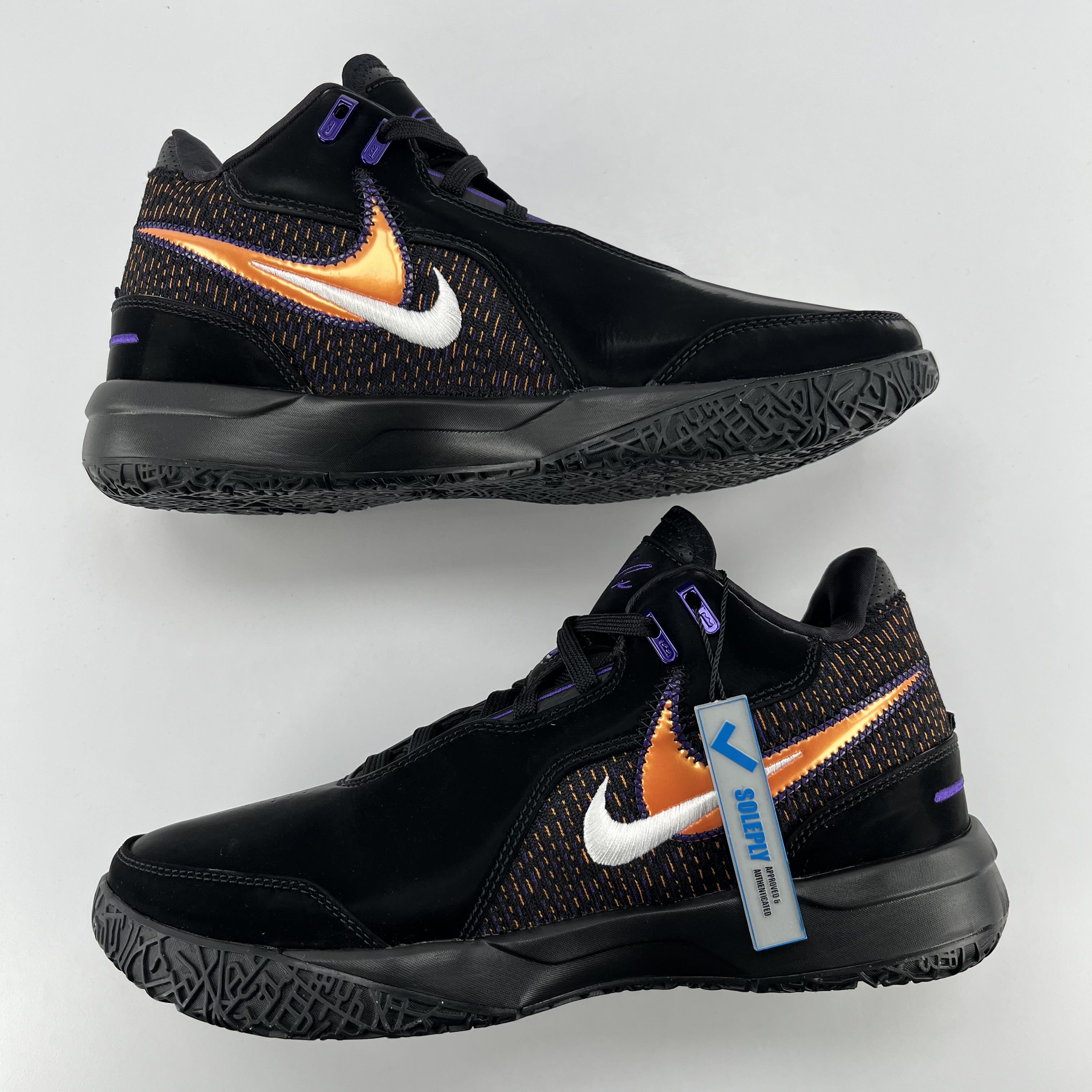 SP55 Nike Zoom LeBron NXXT Gen AMPD Black Field Purple Bright Mandarin