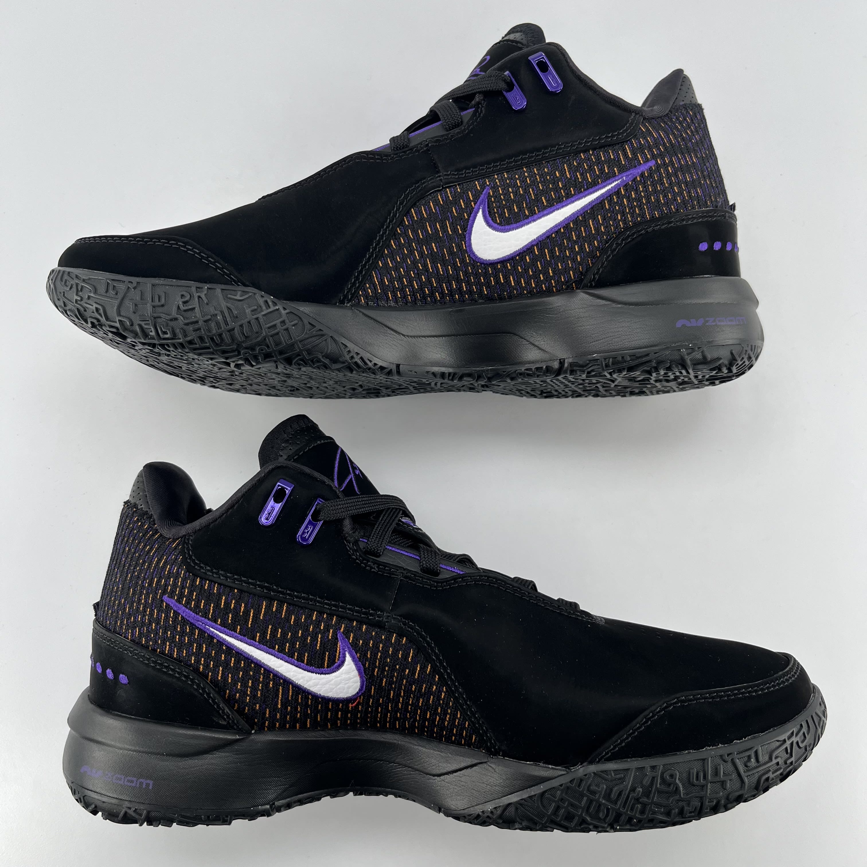 SP55 Nike Zoom LeBron NXXT Gen AMPD Black Field Purple Bright Mandarin