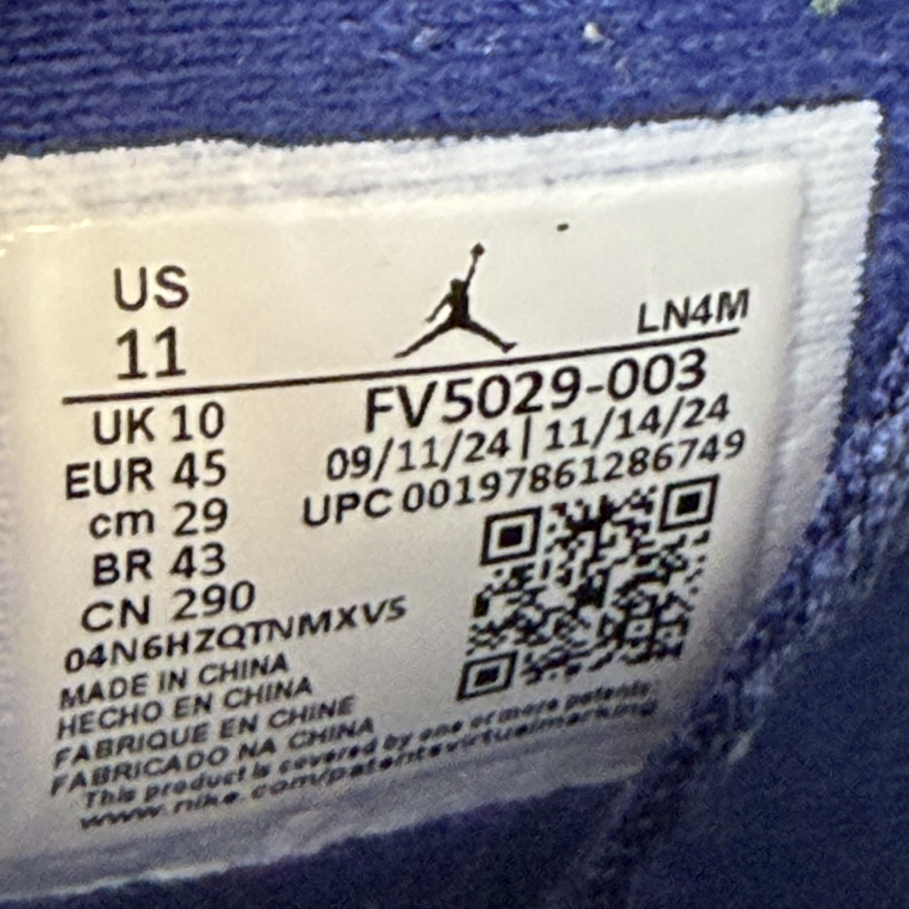SP4660 Jordan 4 Retro Rare Air (White Lettering)