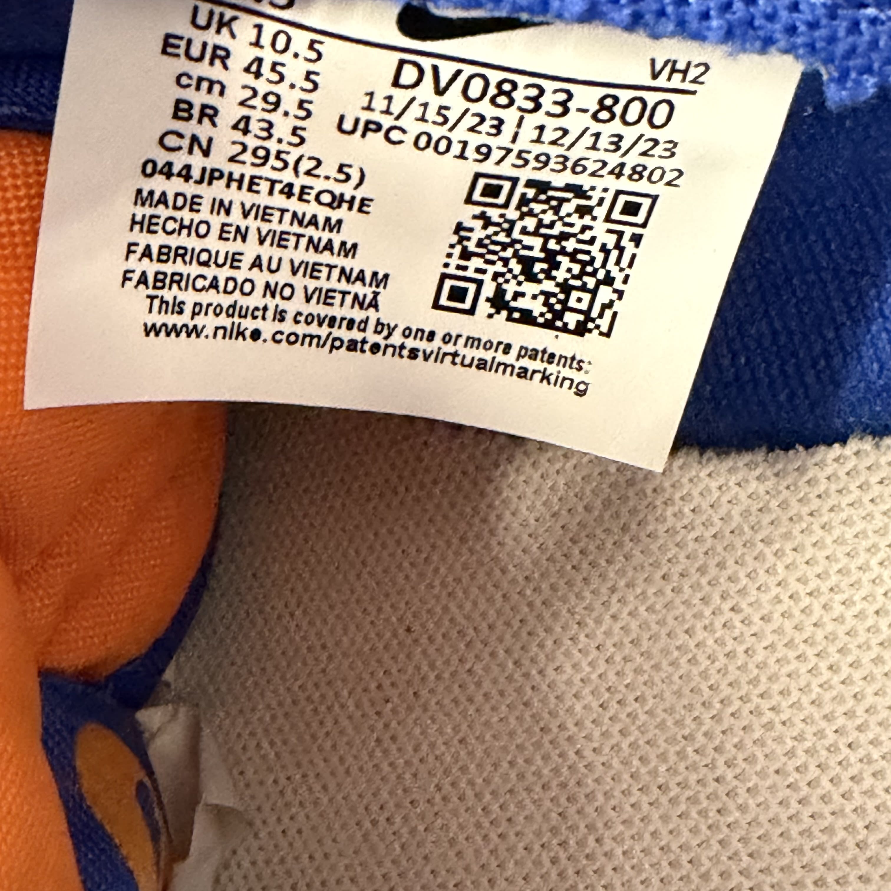 SP11982 Nike Dunk Low Knicks
