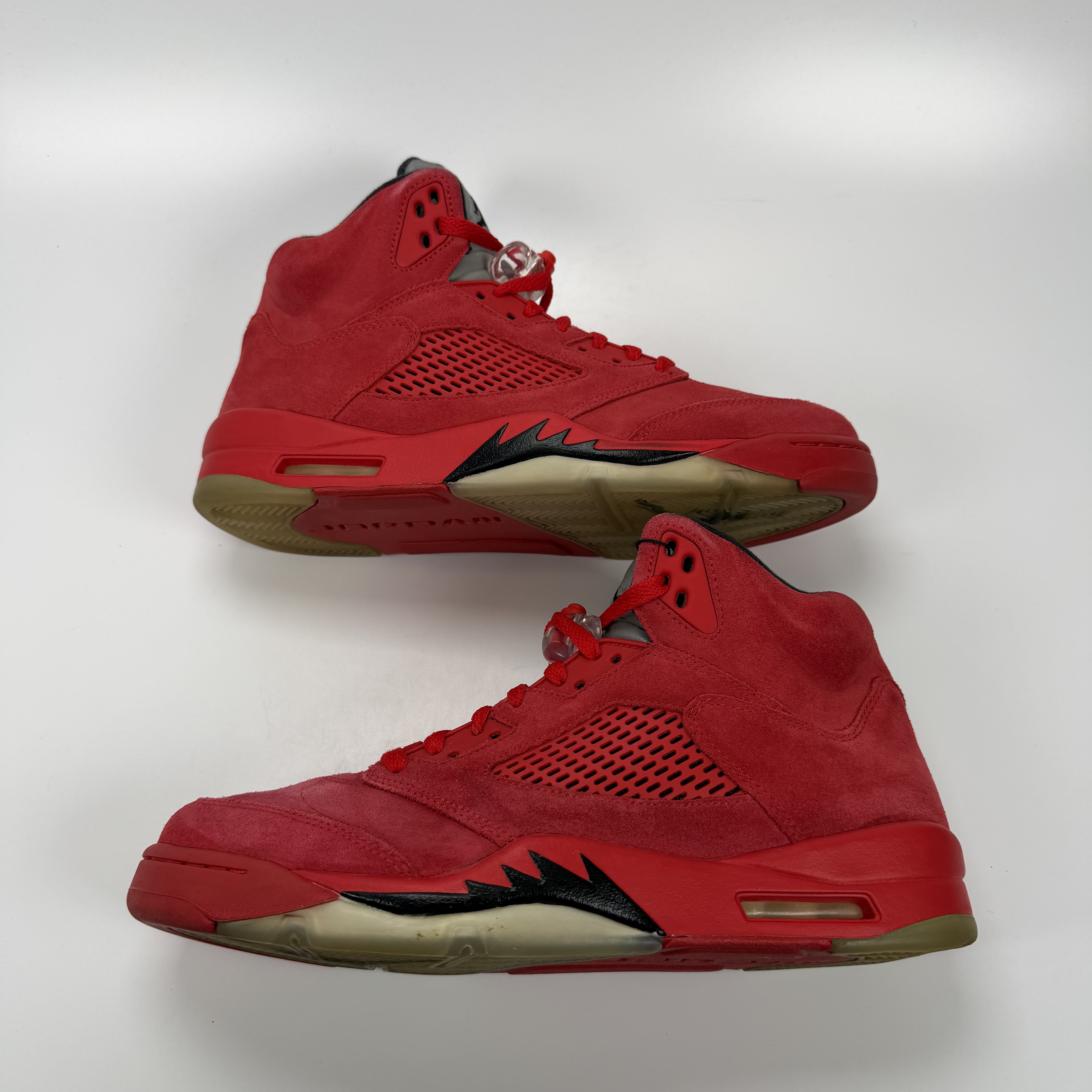 633071 Jordan 5 Retro Red Suede