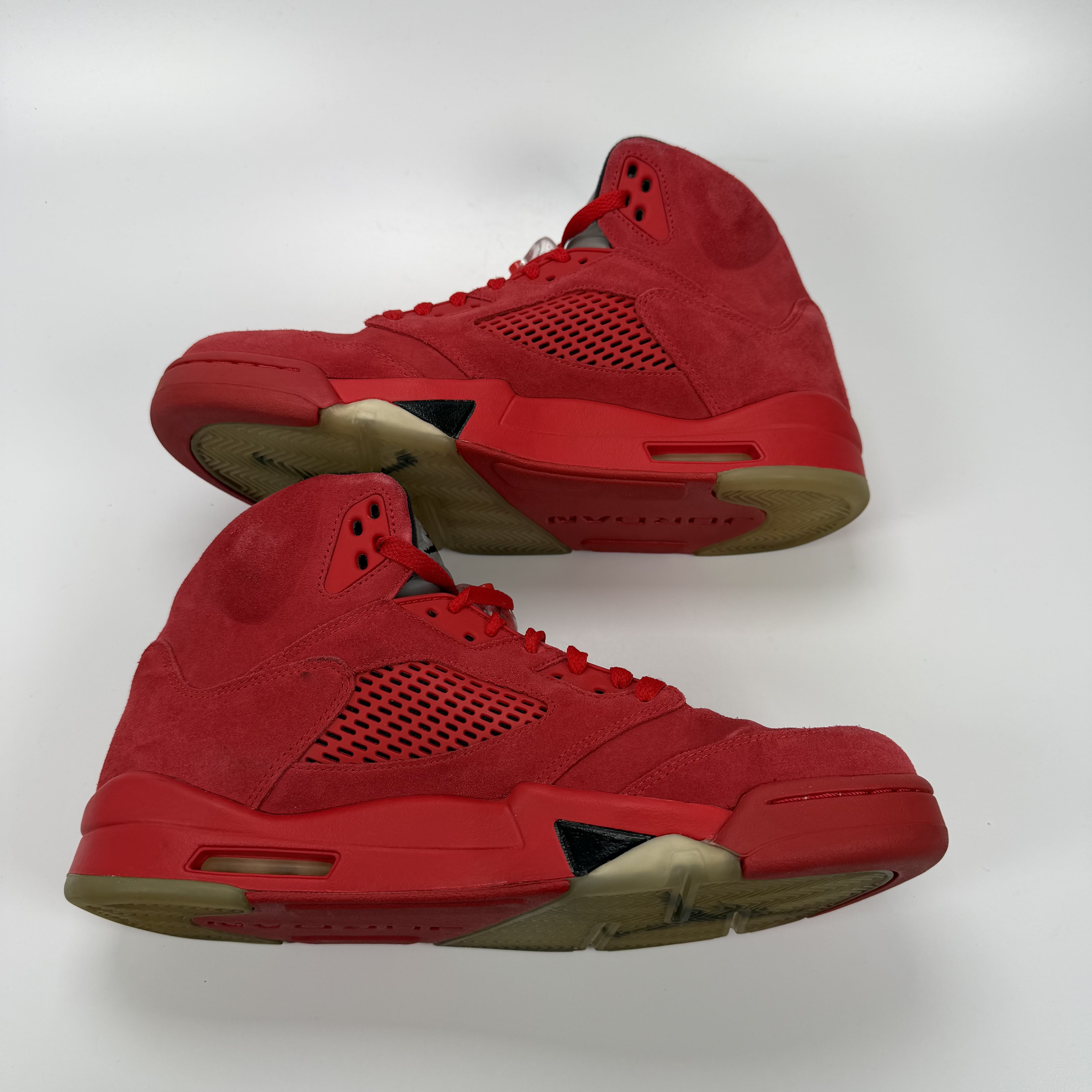 633071 Jordan 5 Retro Red Suede