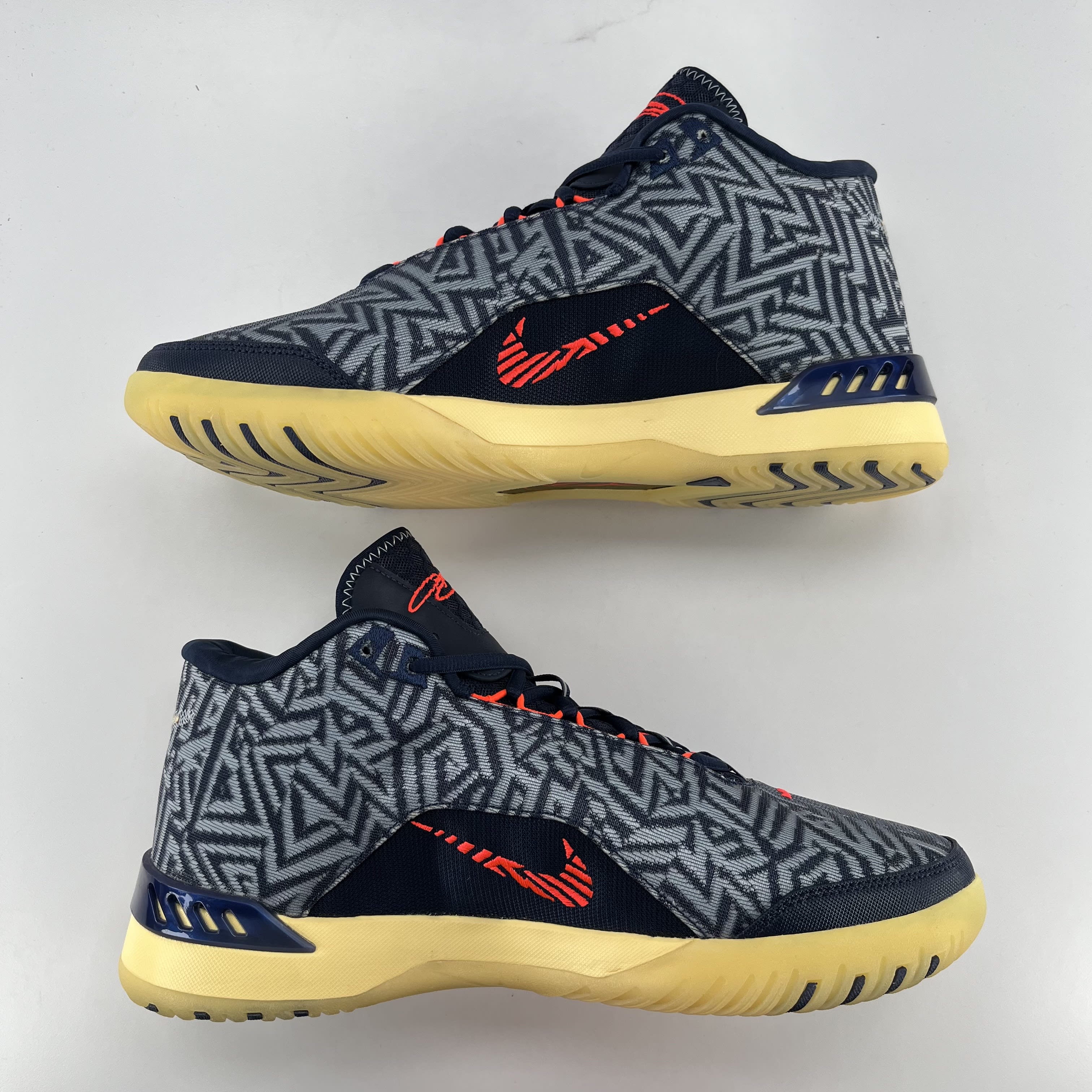 825509 Nike LeBron NXXT Genisus Midnight Navy Soft Yellow Bright Crimson Light Armory Blue