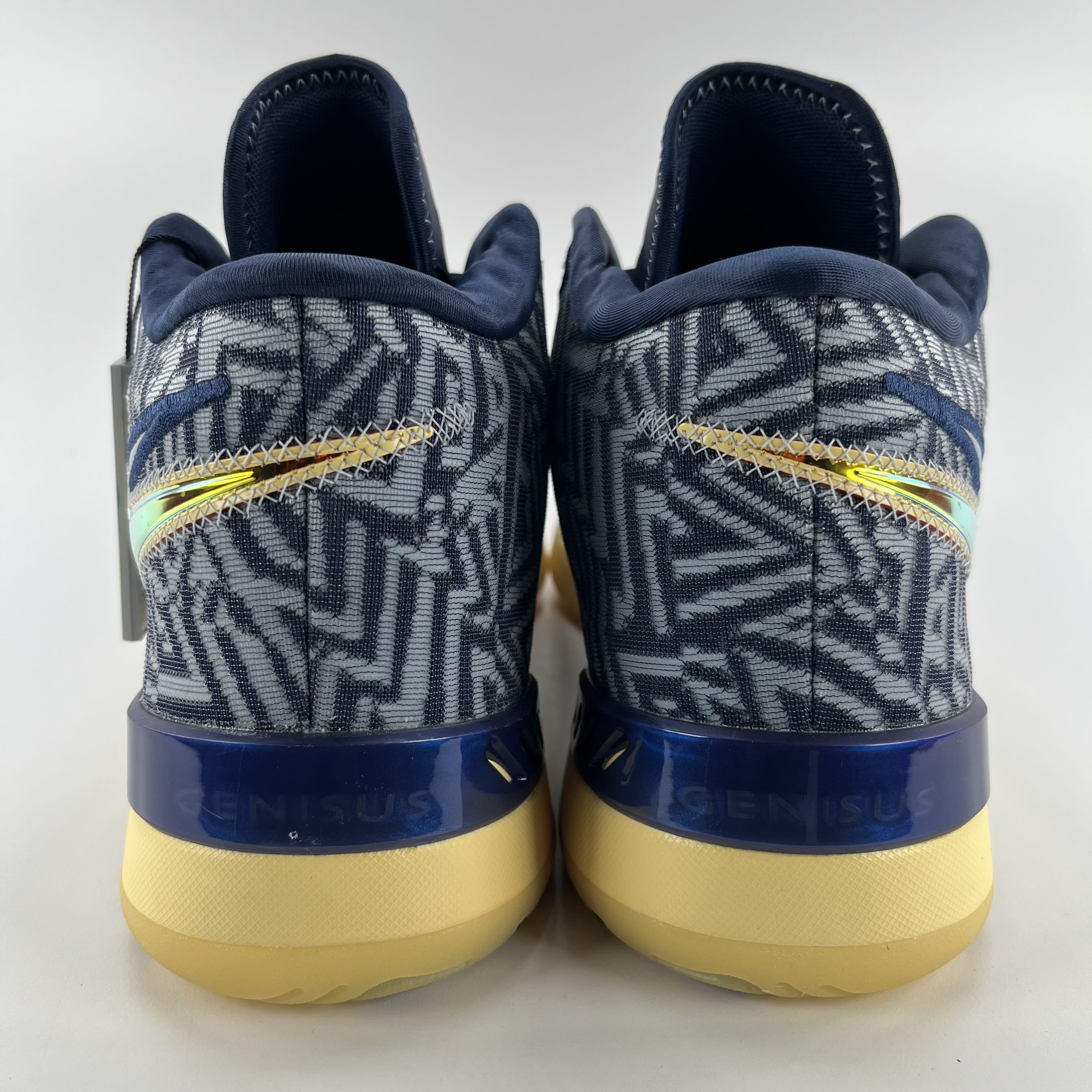825509 Nike LeBron NXXT Genisus Midnight Navy Soft Yellow Bright Crimson Light Armory Blue