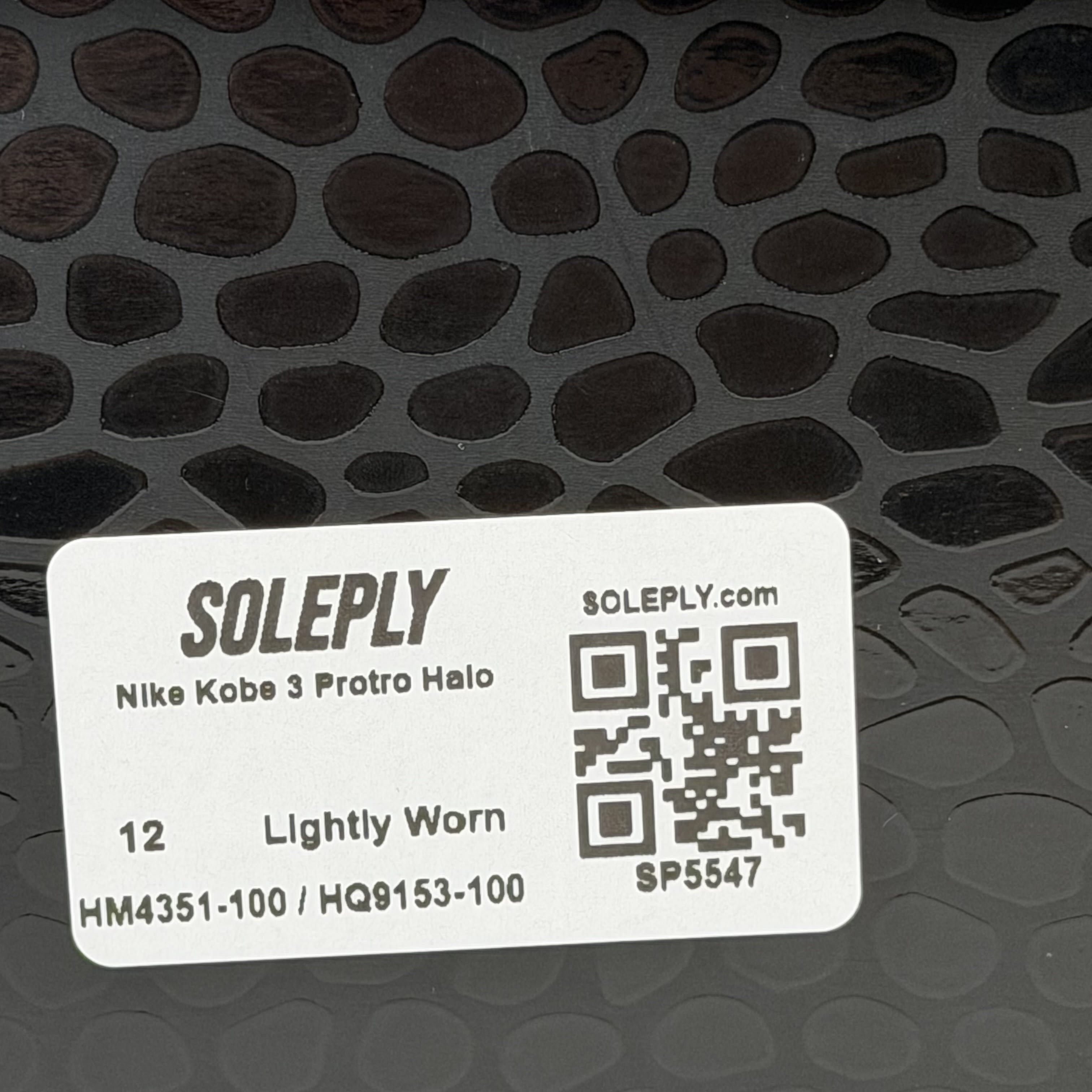 SP5547 Nike Kobe 3 Protro Halo