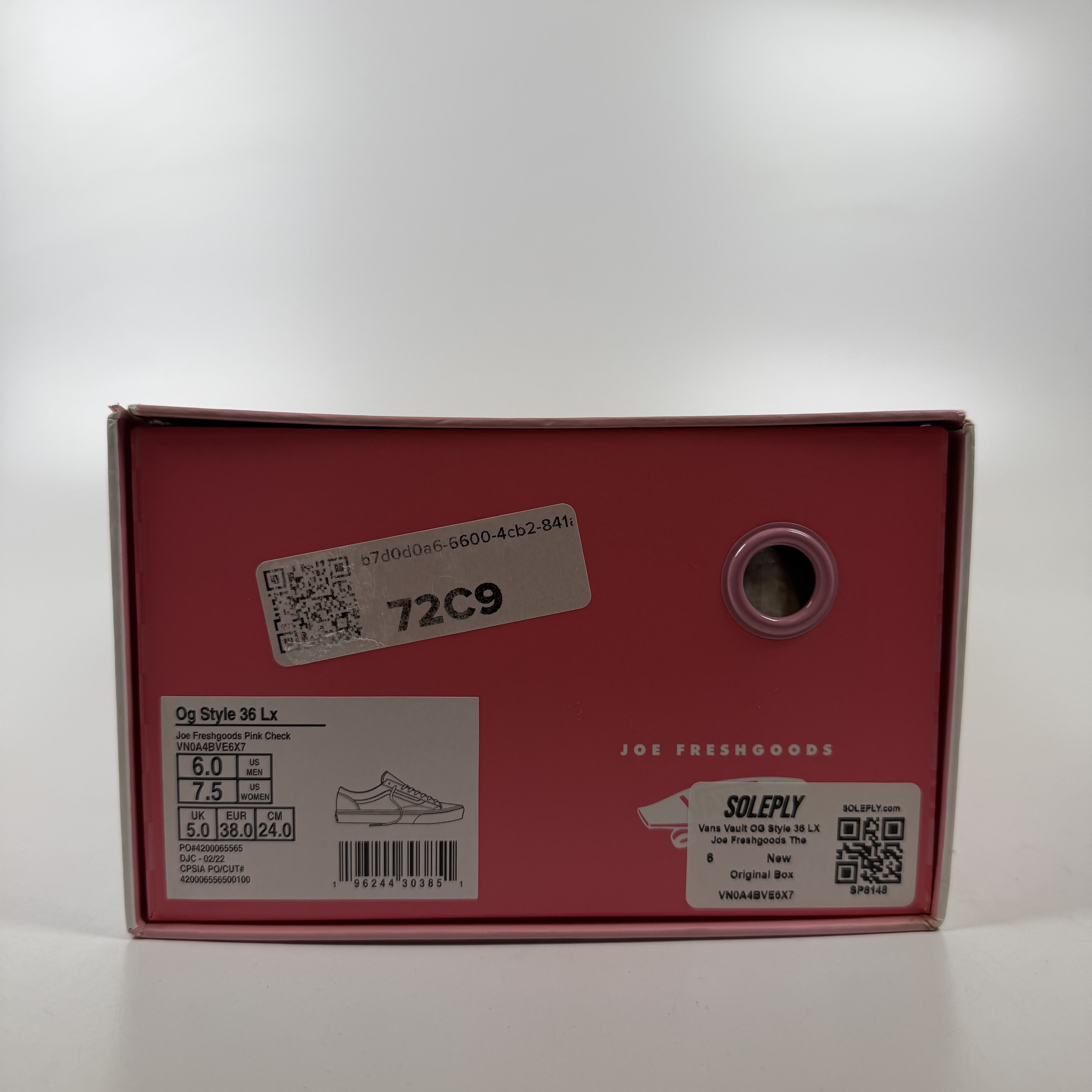 SP8148 Vans Vault OG Style 36 LX Joe Freshgoods The Honeymoon Stage Pink