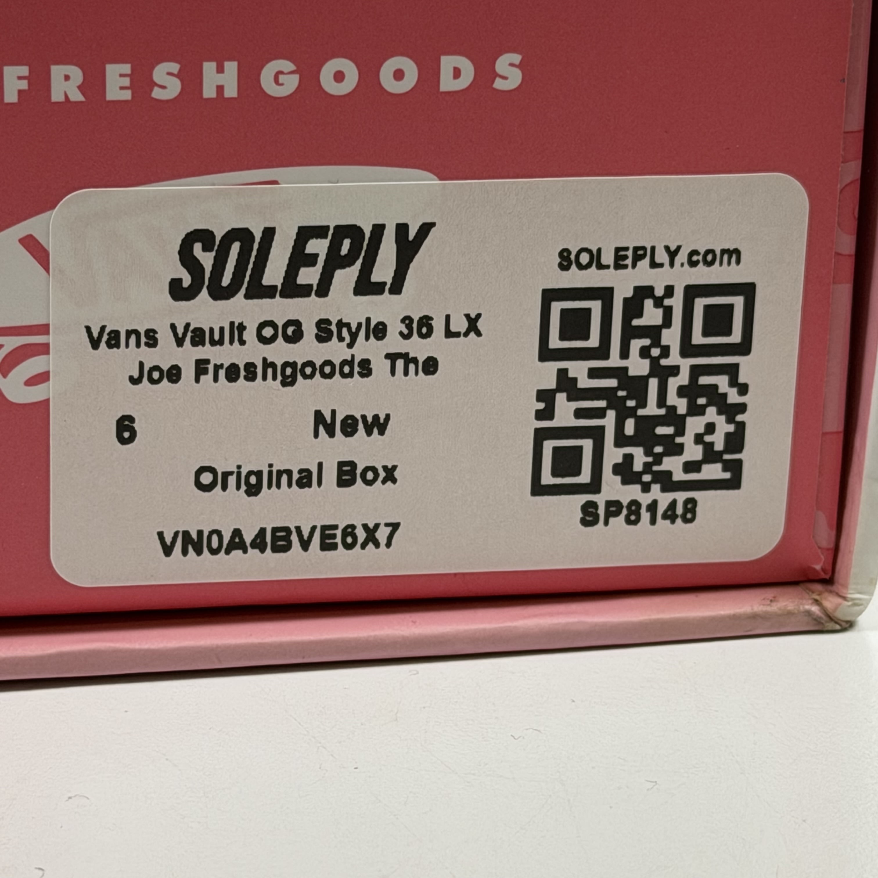 SP8148 Vans Vault OG Style 36 LX Joe Freshgoods The Honeymoon Stage Pink