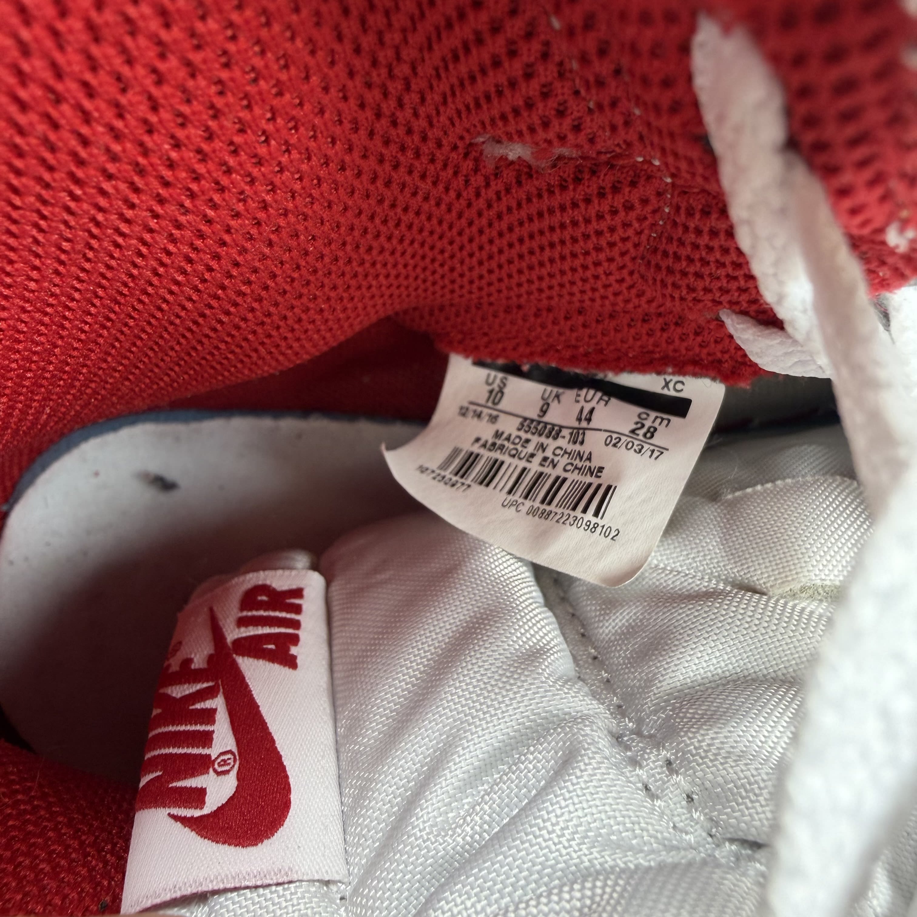 SP916 Jordan 1 Retro Metallic Red (2017)