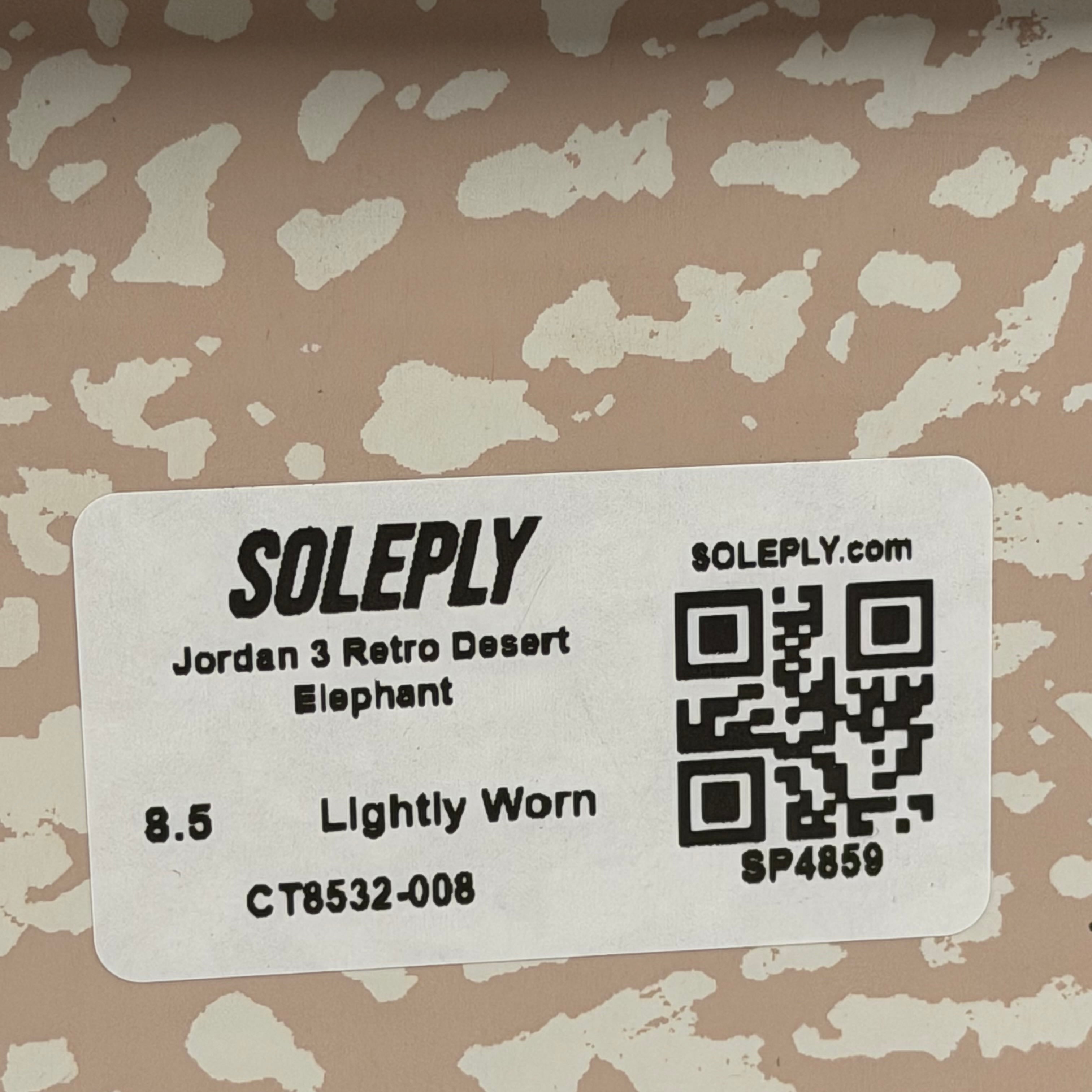 SP4859 Jordan 3 Retro Desert Elephant