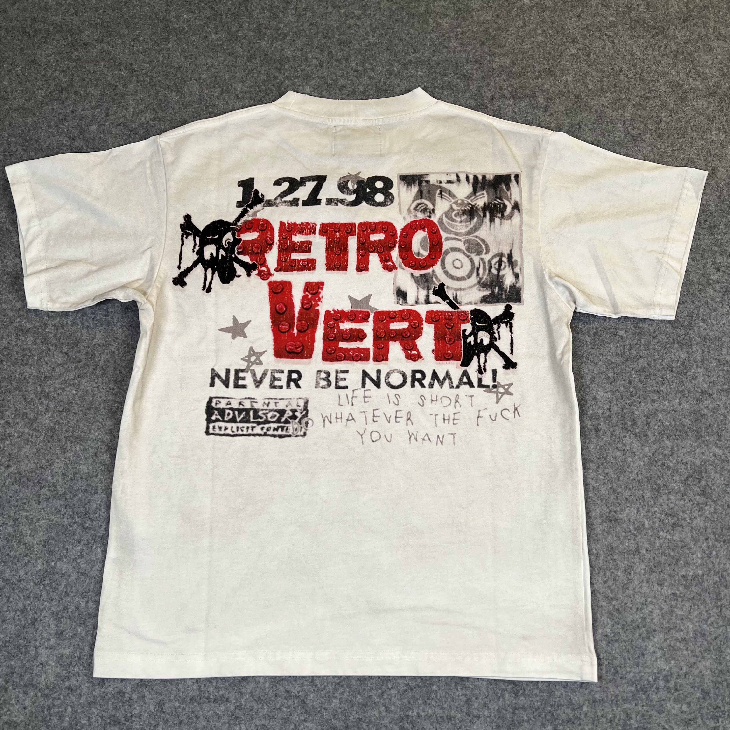 SP7663 RetroVert Rhinestone Nurse T-Shirt White/Red