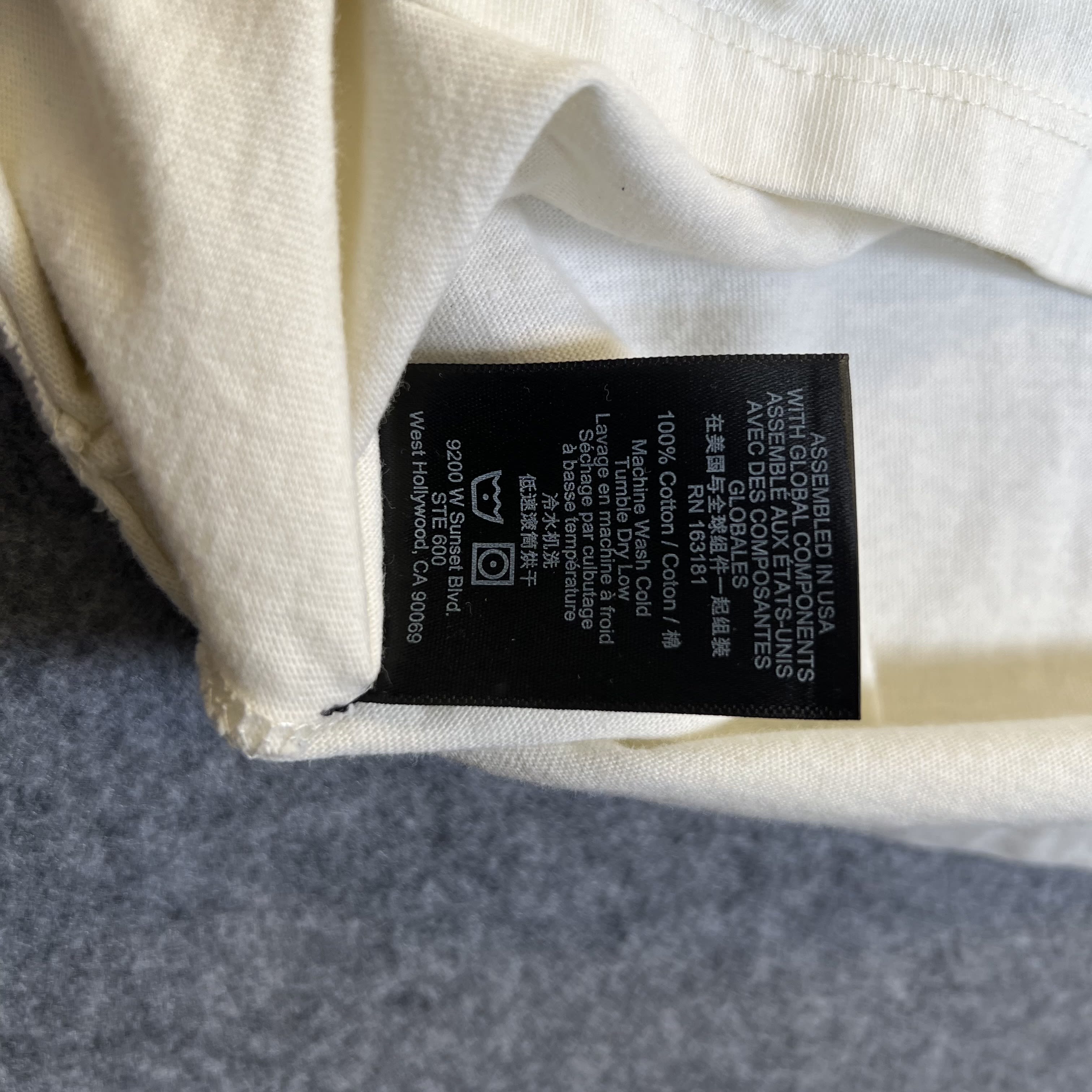 350150 Rhude Yacht Club Tee 'Vintage White'