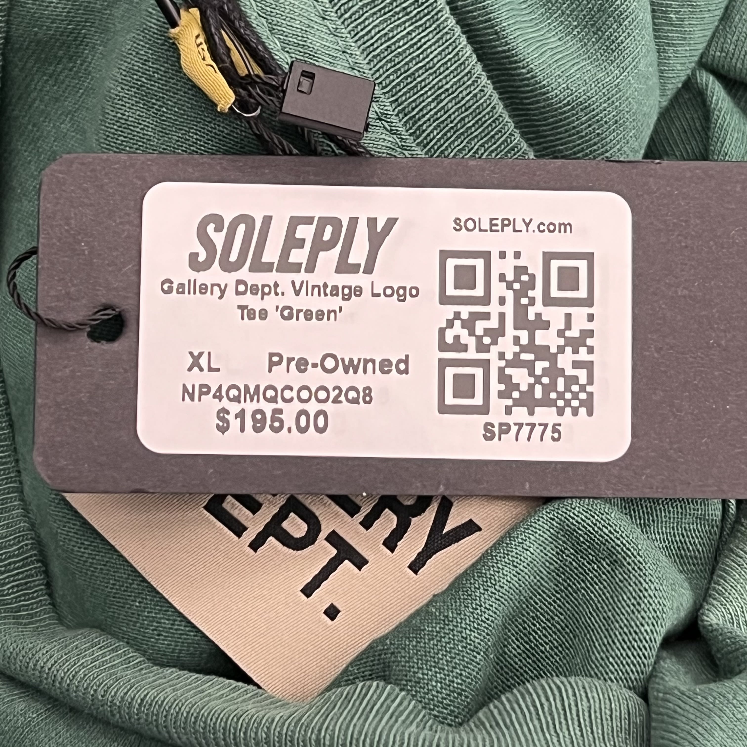 SP7775 Gallery Dept. Vintage Logo Tee 'Green'