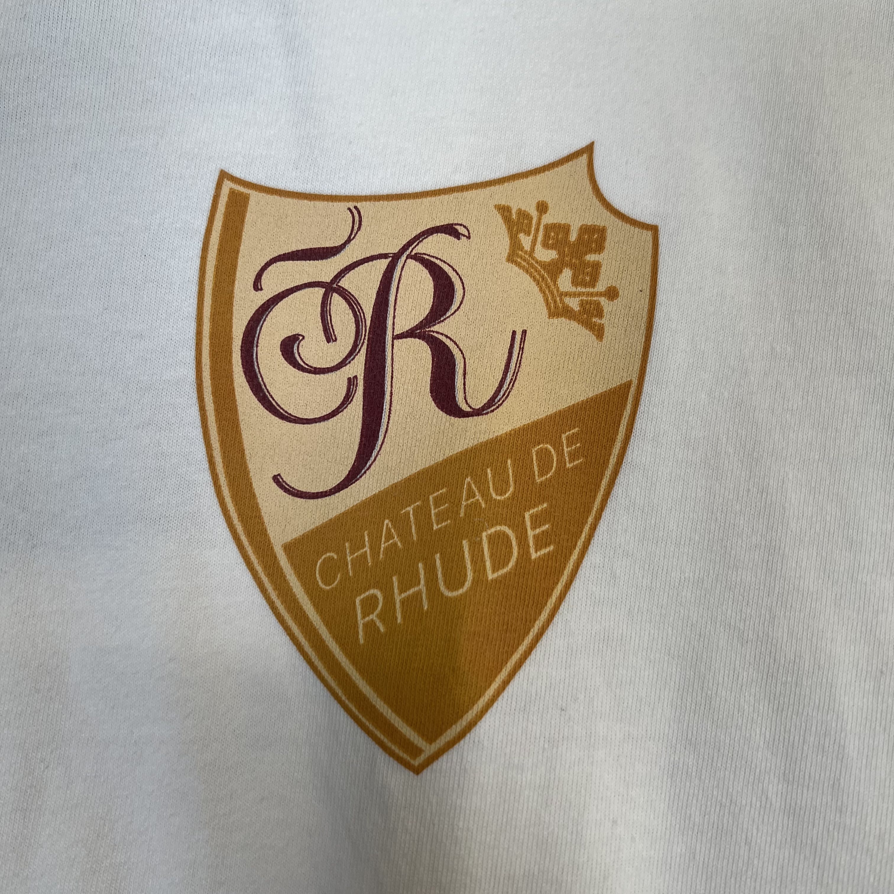 264474 Rhude Vintage Chateau Short-Sleeve T-Shirt 'White'