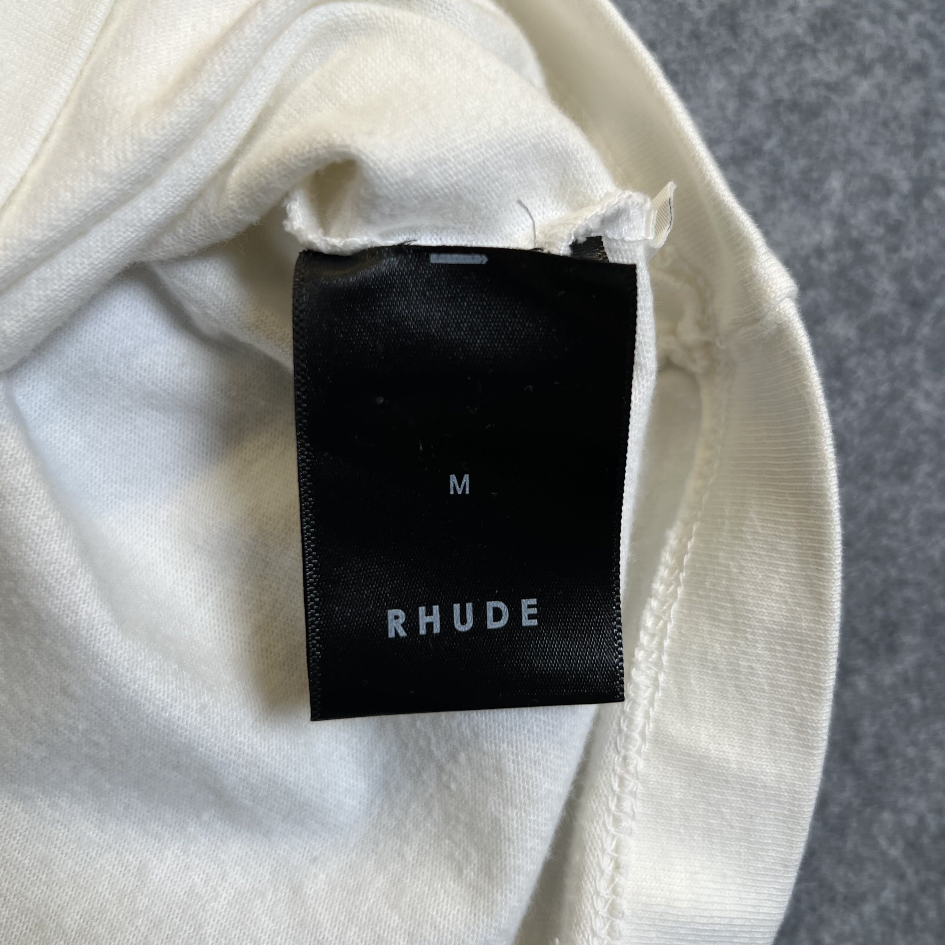 264474 Rhude Vintage Chateau Short-Sleeve T-Shirt 'White'