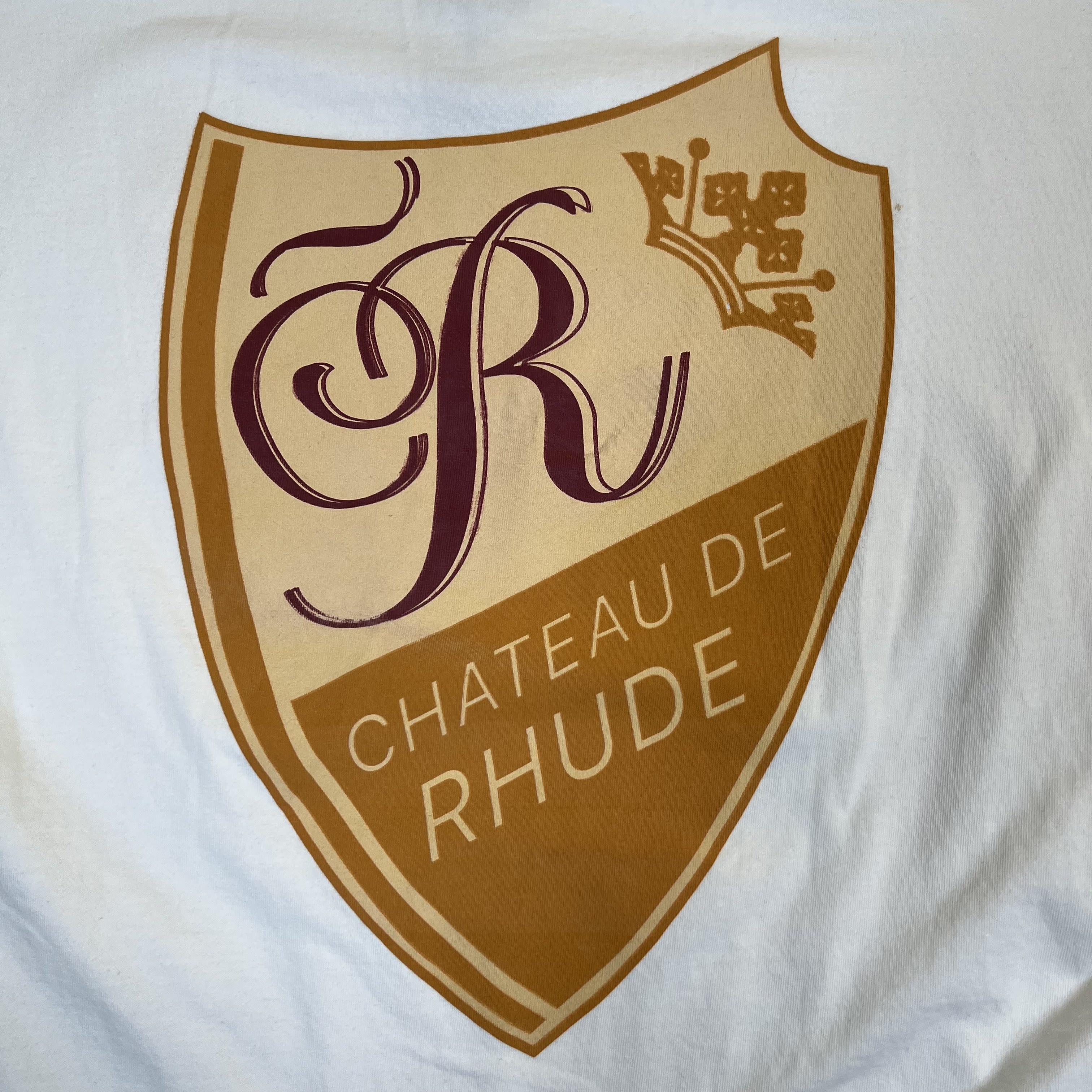 264474 Rhude Vintage Chateau Short-Sleeve T-Shirt 'White'