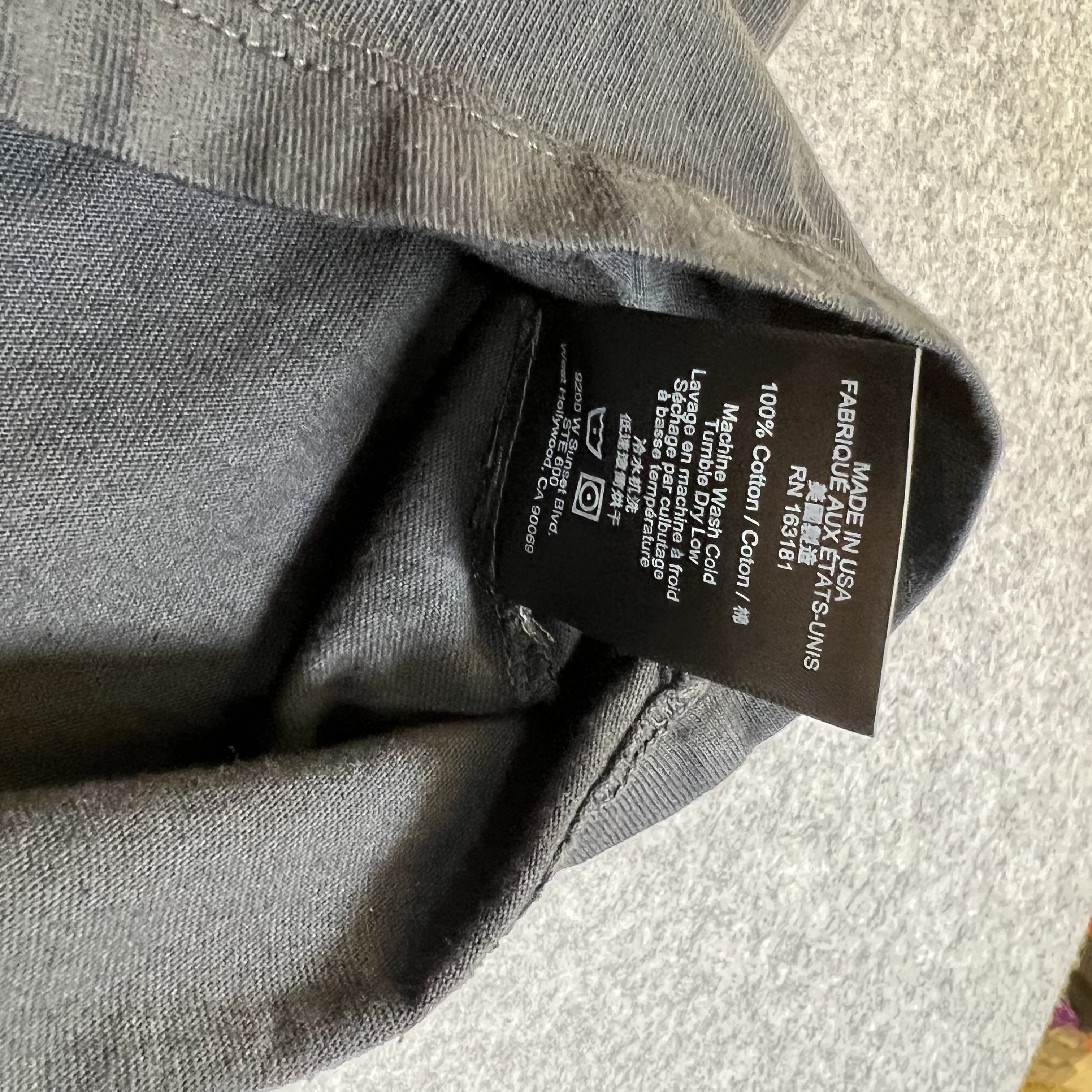 350143 Rhude Flag Tee 'Vintage Black'