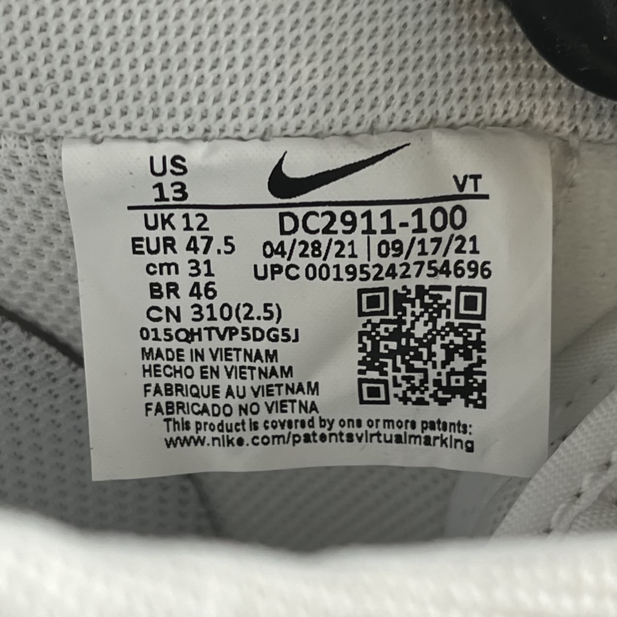 282820 Air Force 1 '07 'White Pure Platinum'