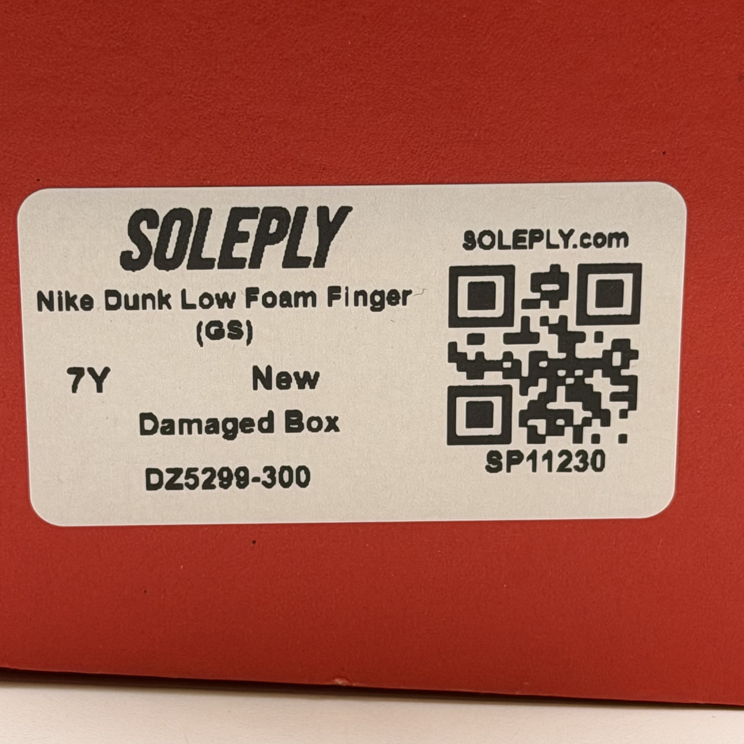 SP11230 Nike Dunk Low Foam Finger (GS)