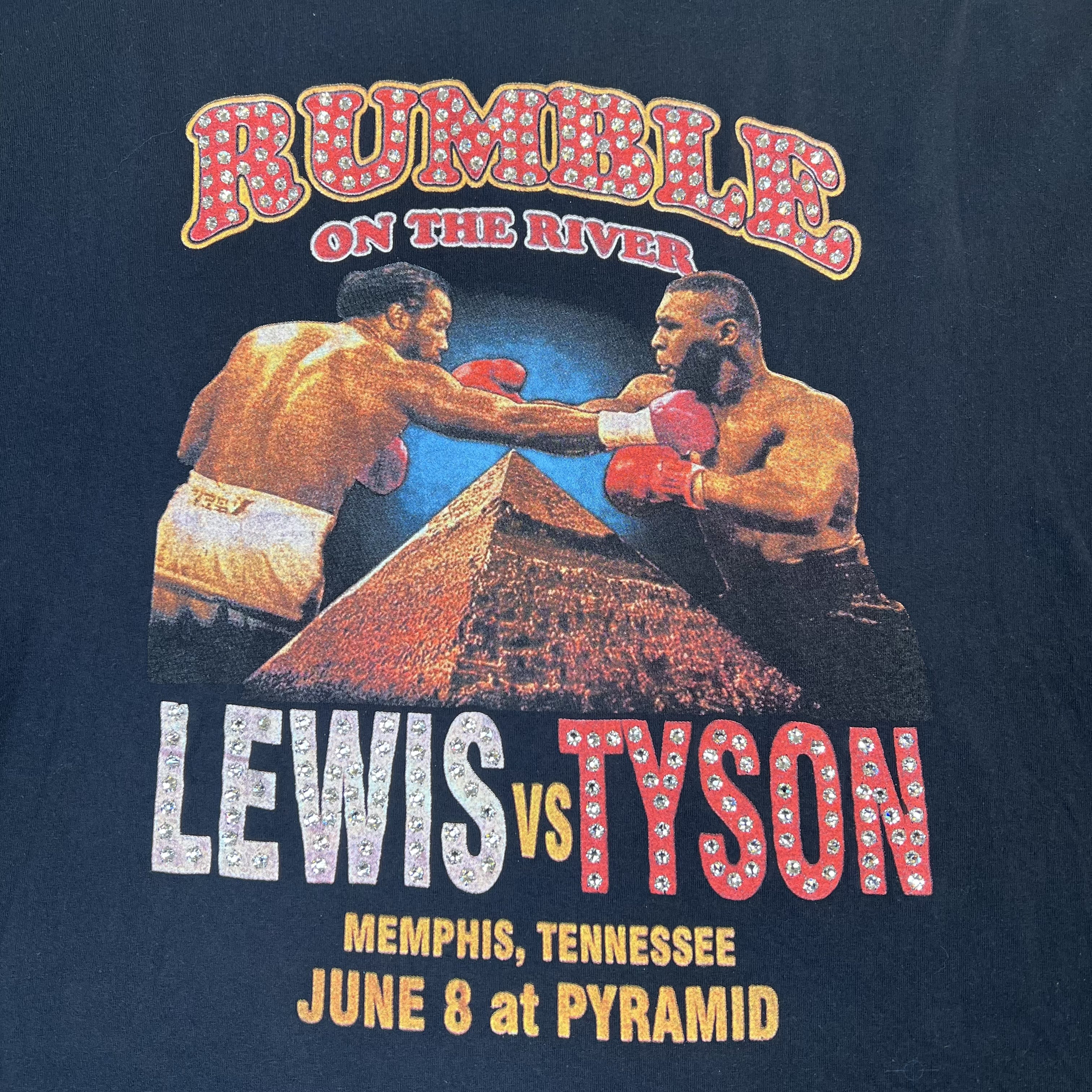 SP1939 DomRebel Mike Tyson 'Rumble on the River' Crystal Vintage Style T-Shirt