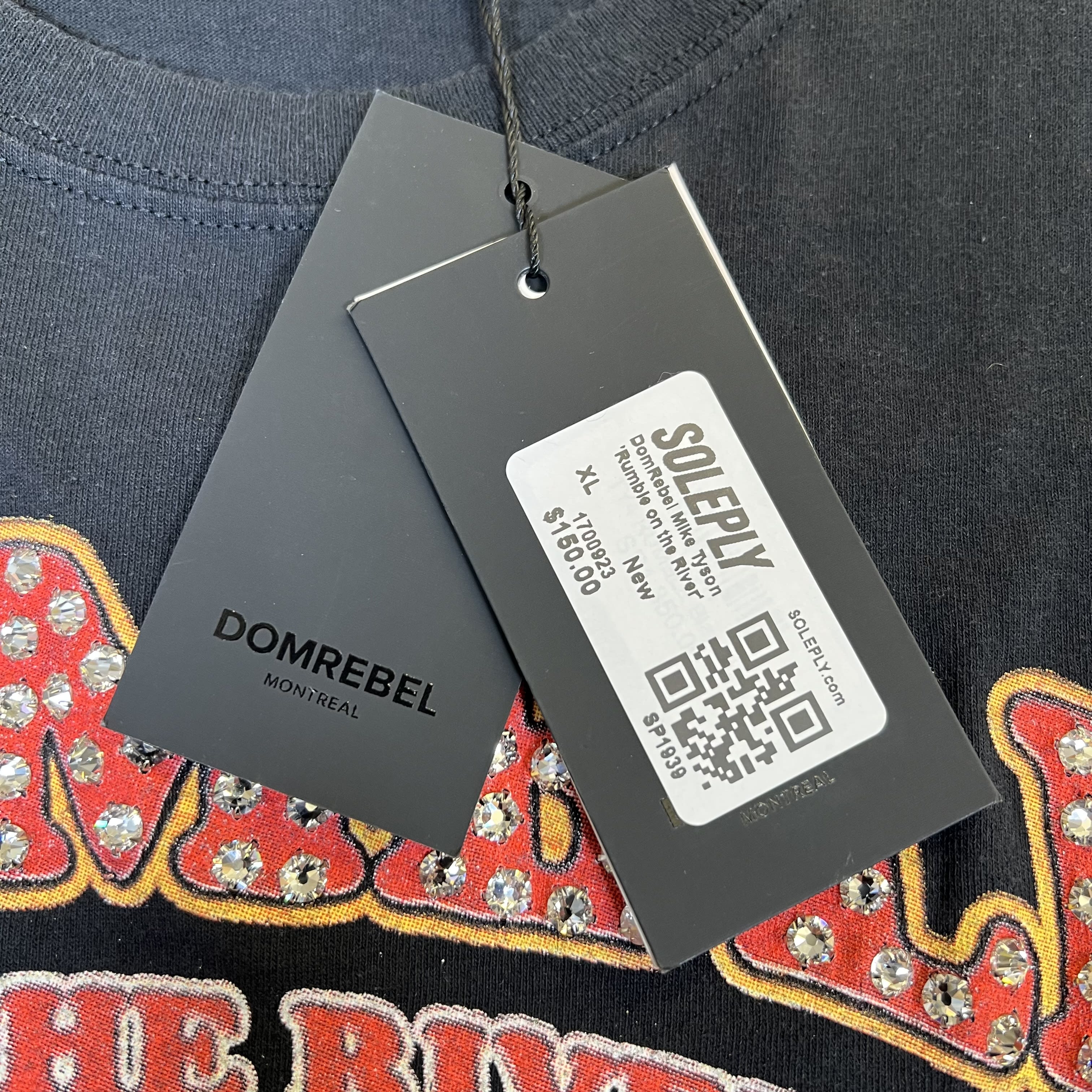 SP1939 DomRebel Mike Tyson 'Rumble on the River' Crystal Vintage Style T-Shirt