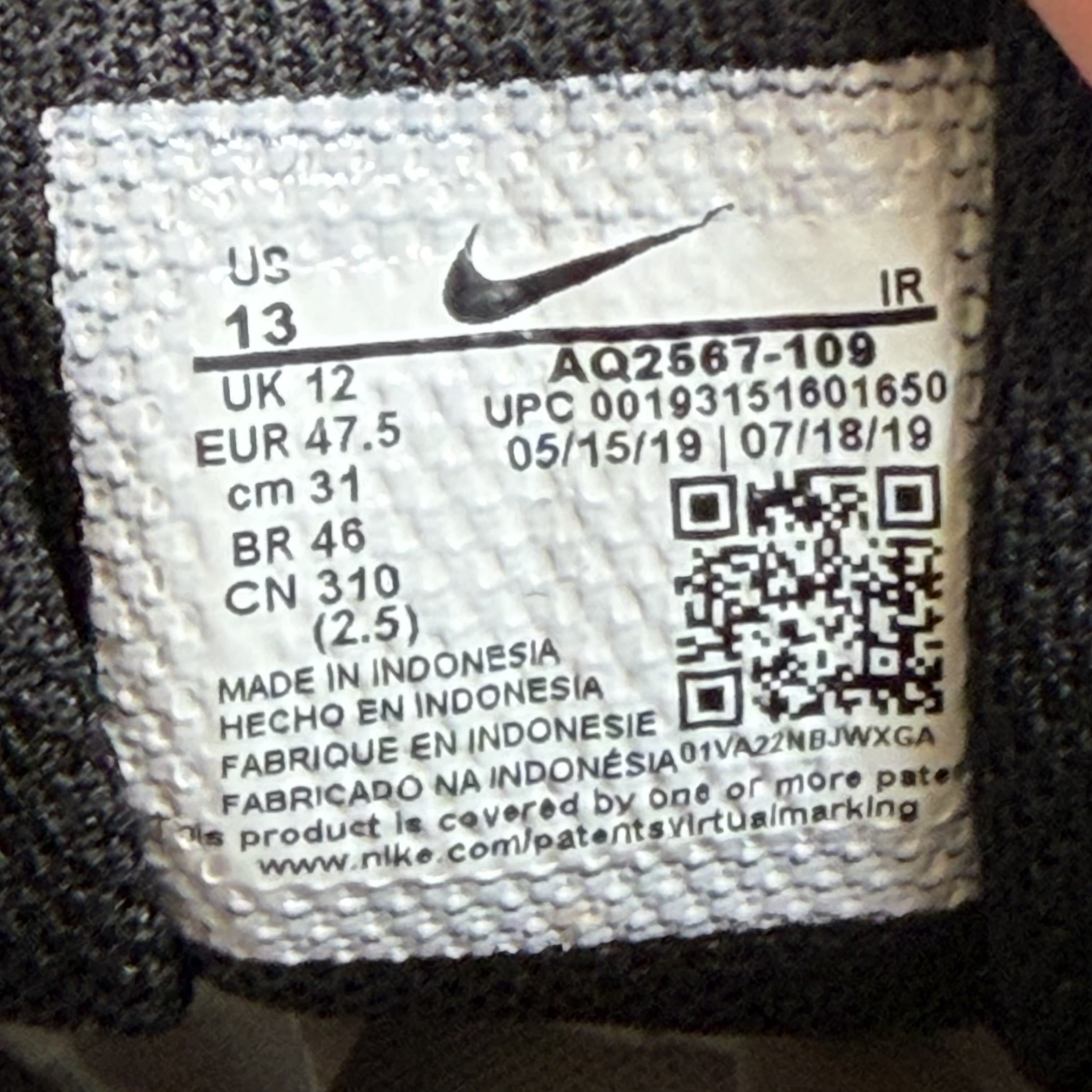 SP7821 Nike Air Max Tailwind 4 White Black Crimson Yellow