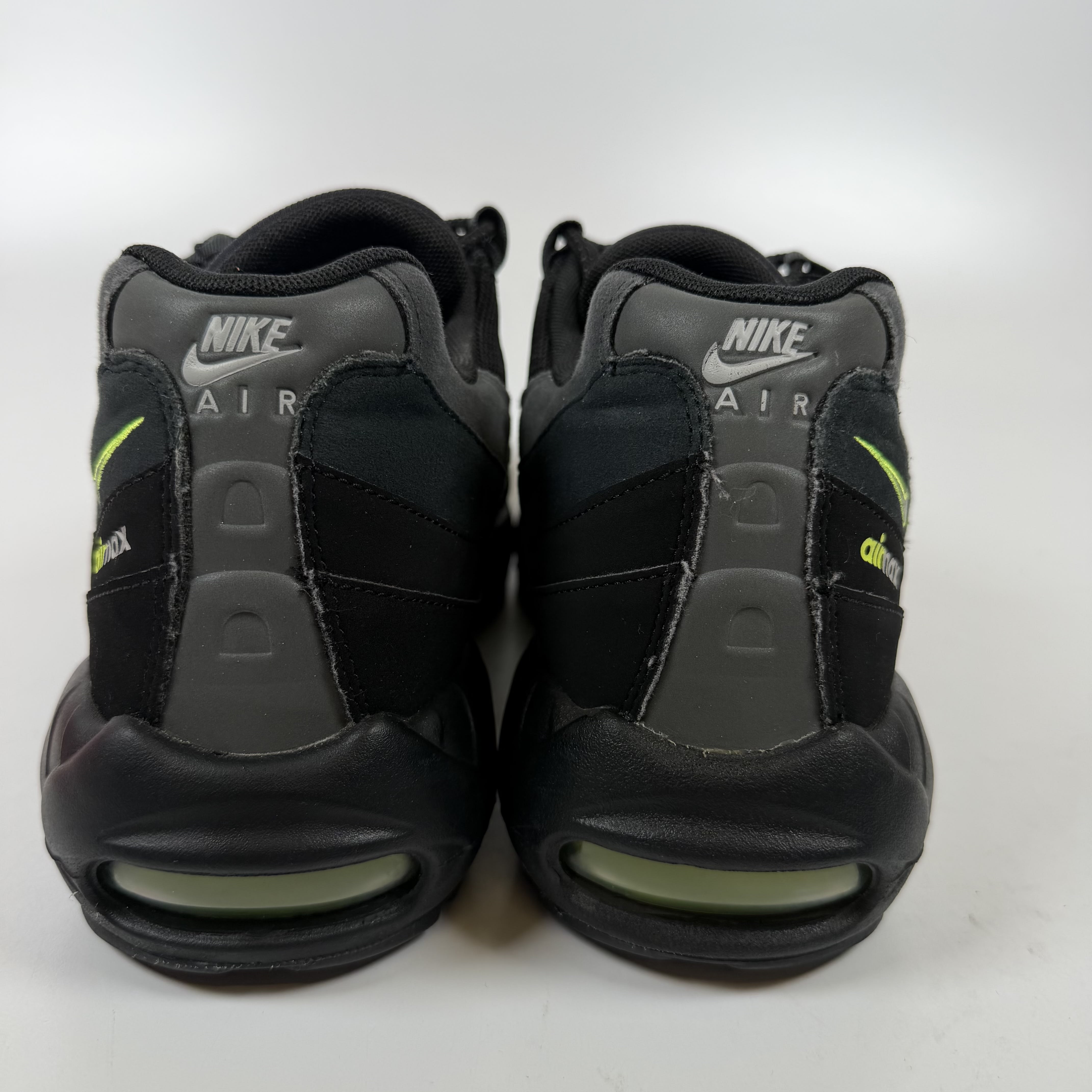 SP7992 Nike Air Max 95 Retro Logo Black Grey Volt